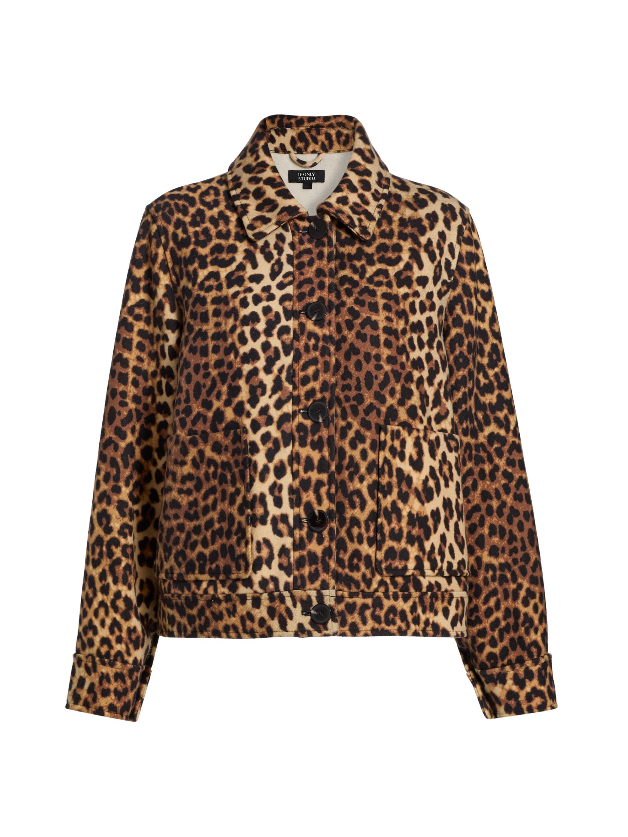 If Only Studio Women's Leopard-Print Jacket - Leopard