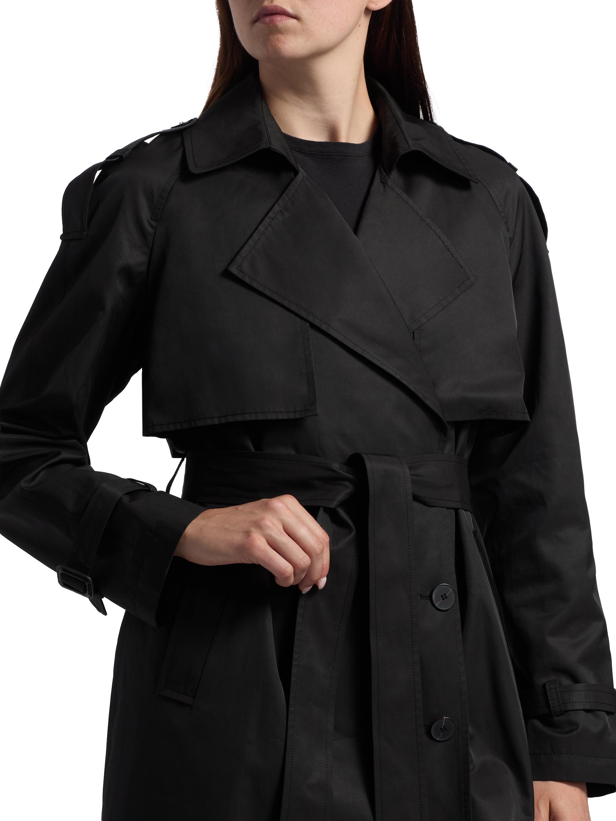 If Only Studio Double-Breasted Trench Coat | Saks Fifth Avenue