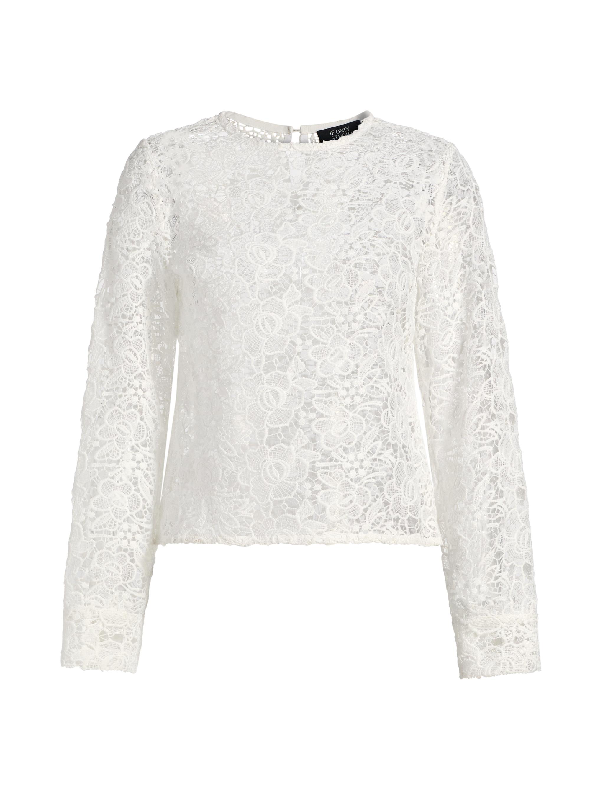 If Only Studio Lace Top | Saks Fifth Avenue