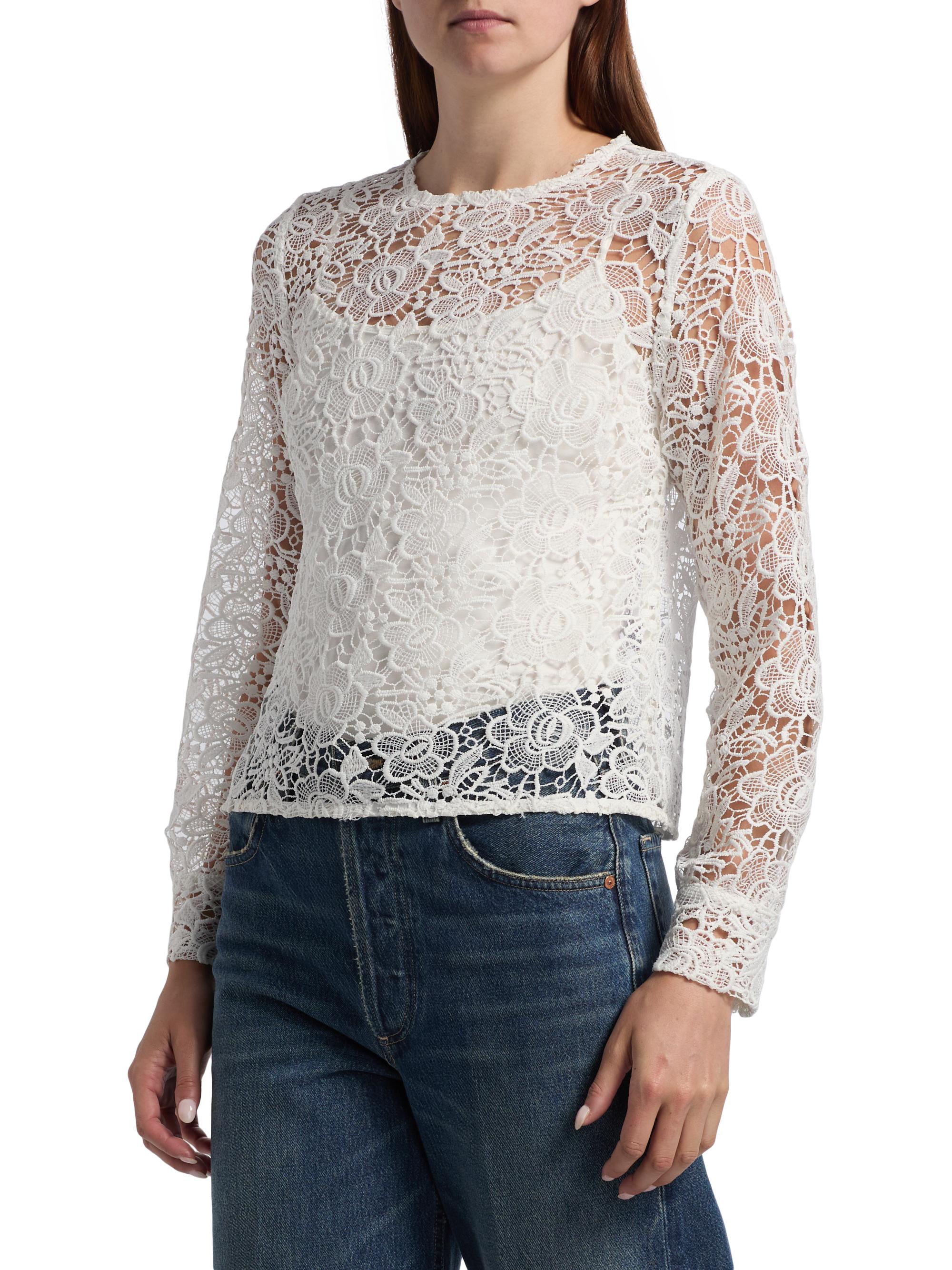 トップス Anywhereproducts COTTON LACE TOPS COTTON LACE TOPS