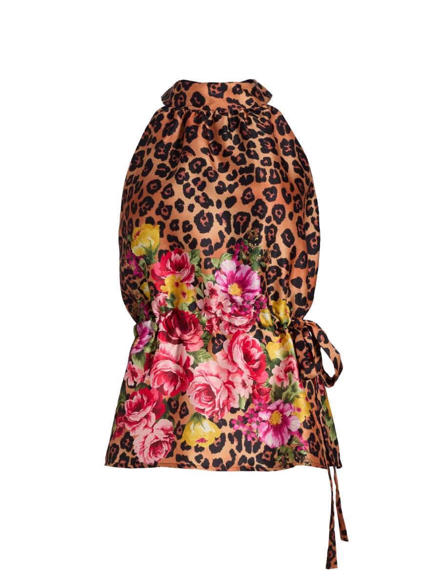 If Only Studio Women's Printed Halterneck Top In Multi