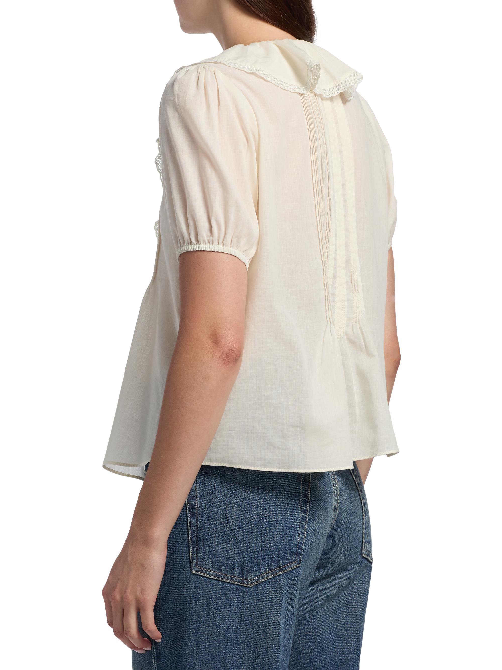 If Only Studio Cotton Ruffled Top | Saks Fifth Avenue