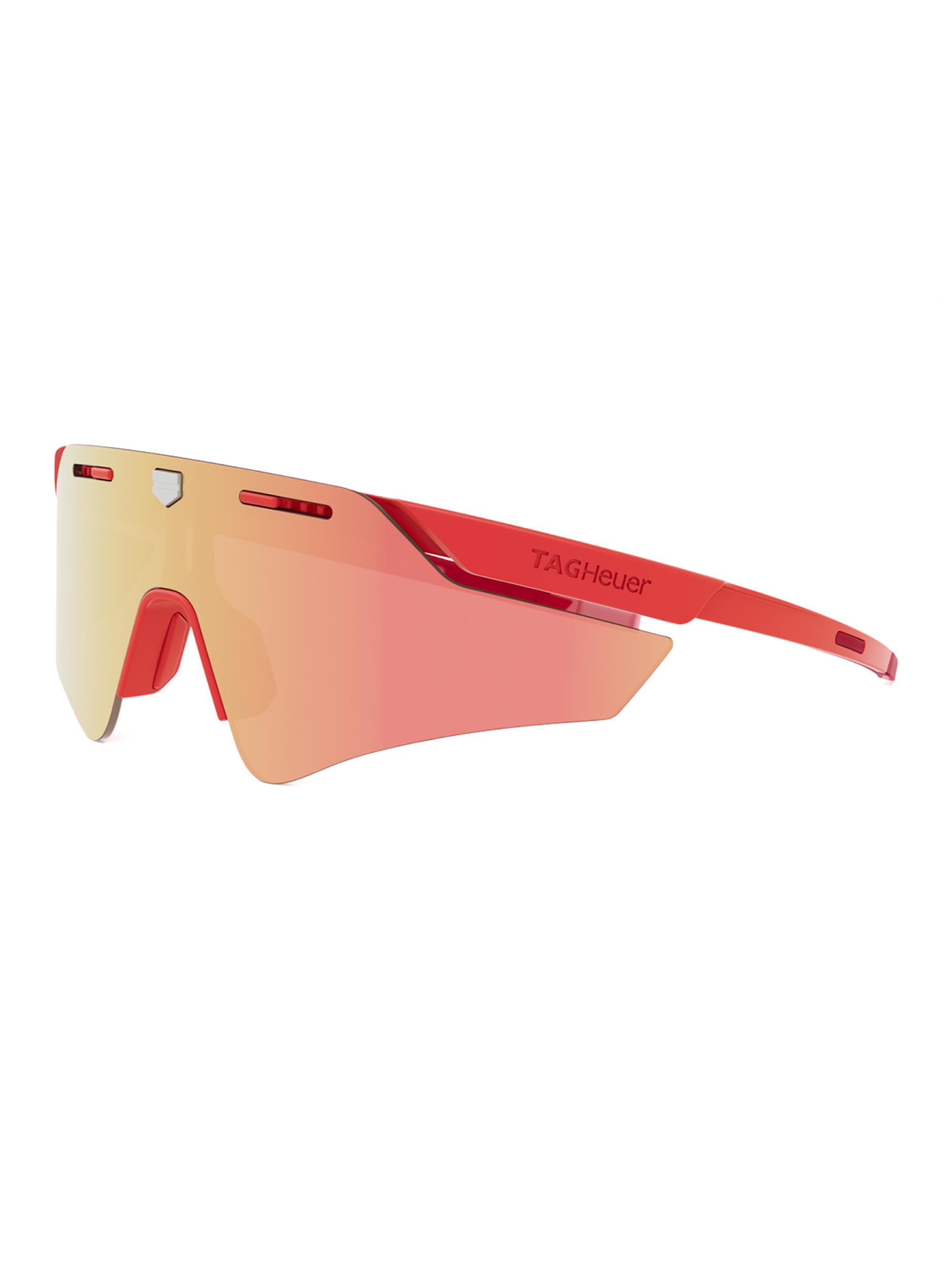 TAG Heuer Men's Shield Pro 150MM Mask Sunglasses - Red And Roviex Mirror