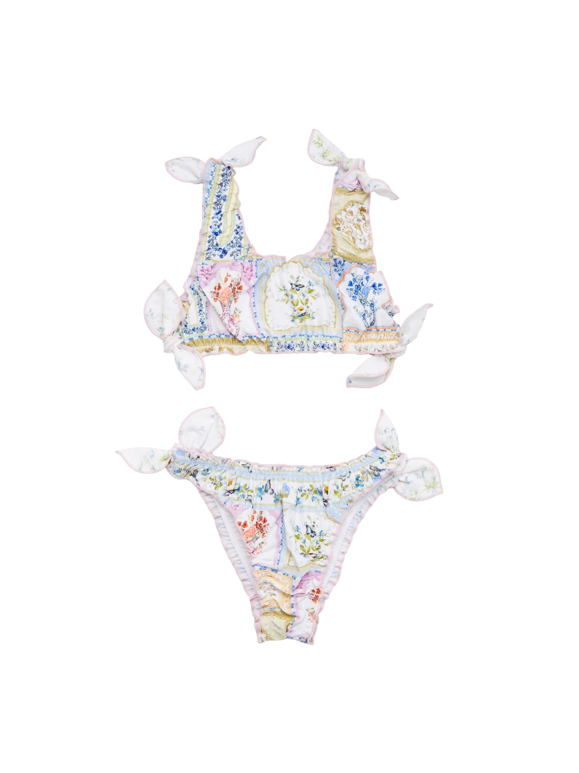 Little Girl's & Girl's Asla Heritage Check 2-Piece Bathing Suit