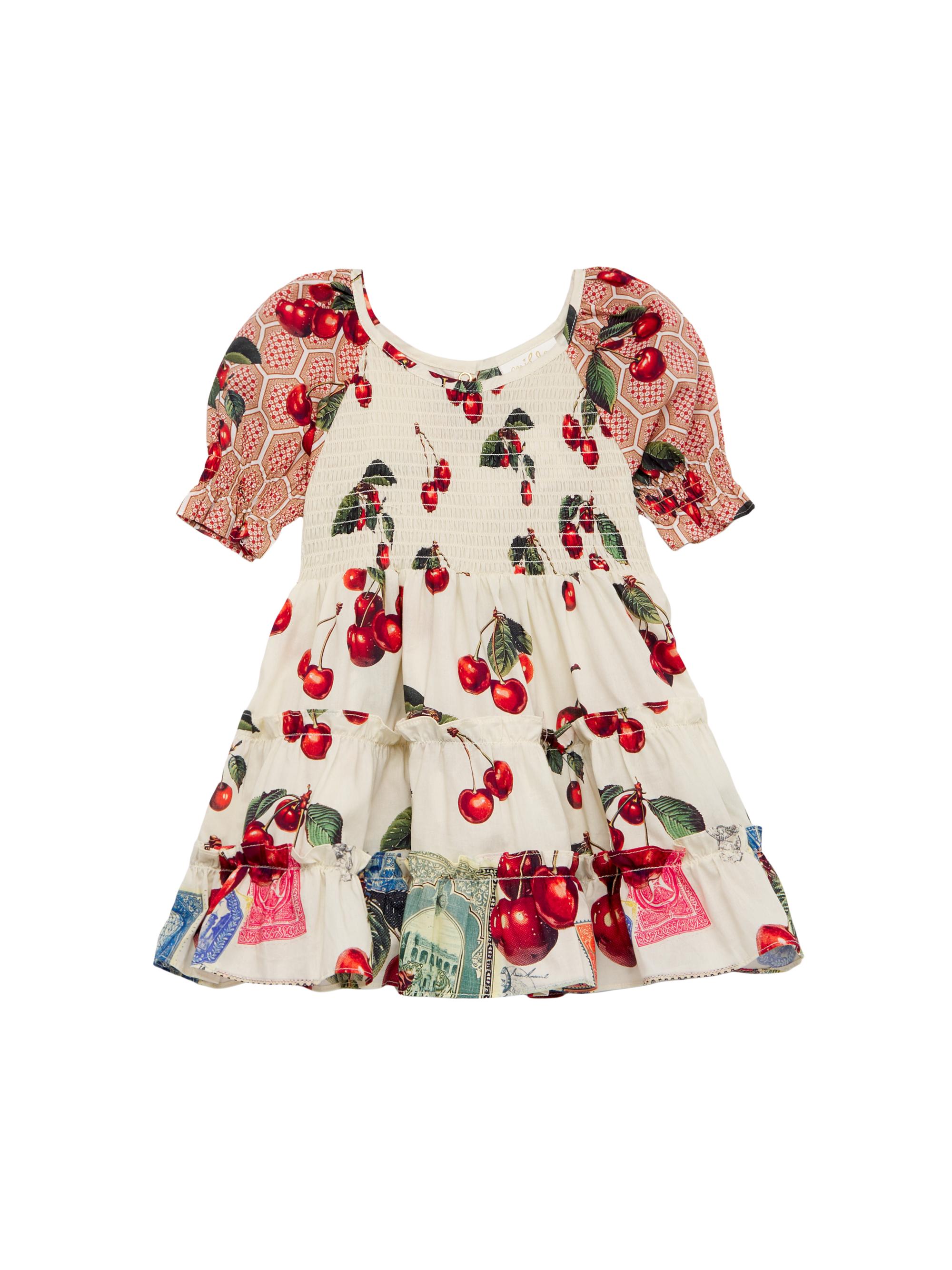 Baby Girl's & Little Girl's Cherry Print One-Piece Swimsuit