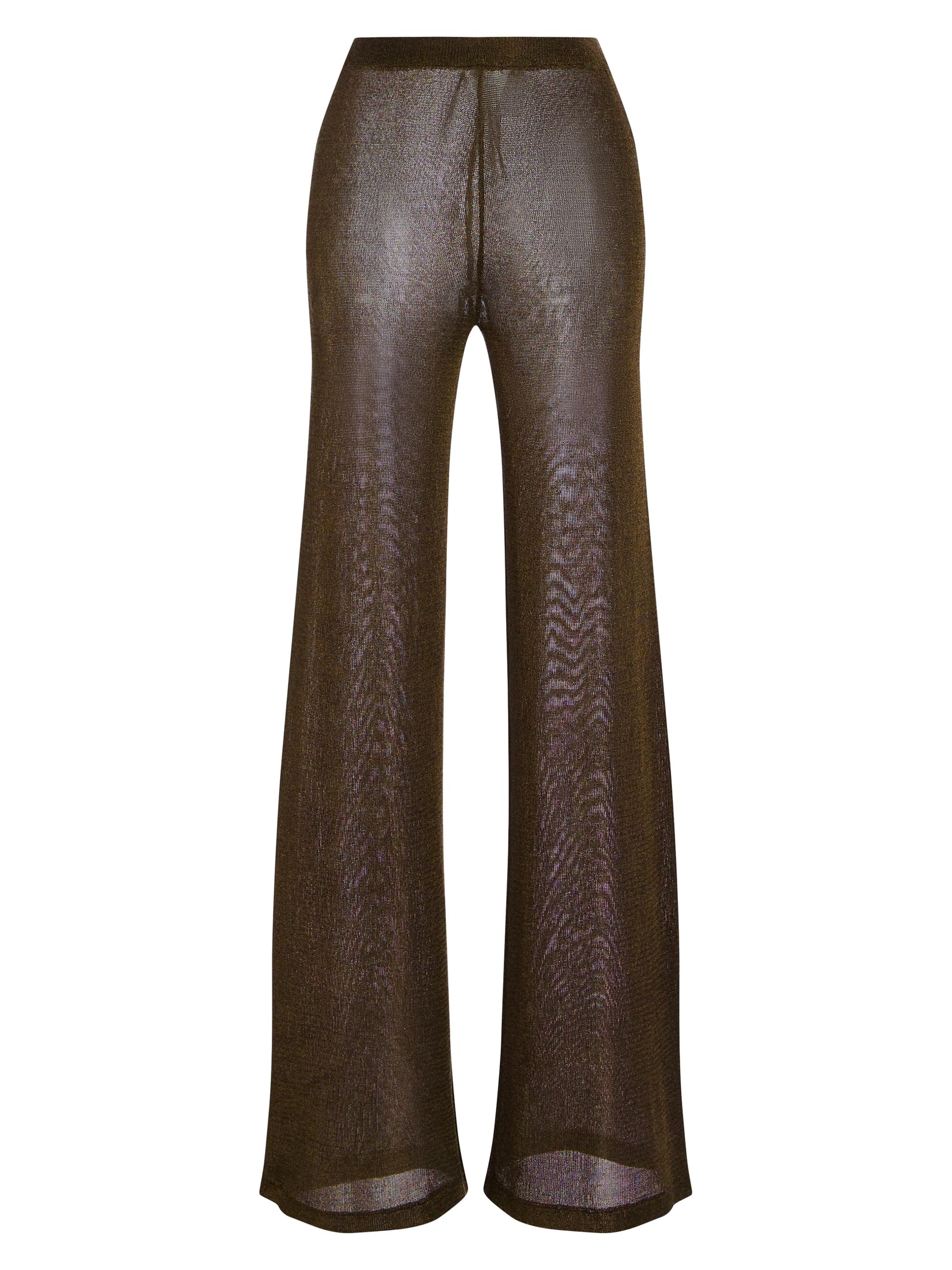 Ser.o.ya Women's Sheldon Metallic Knit Pants - Slate Brown