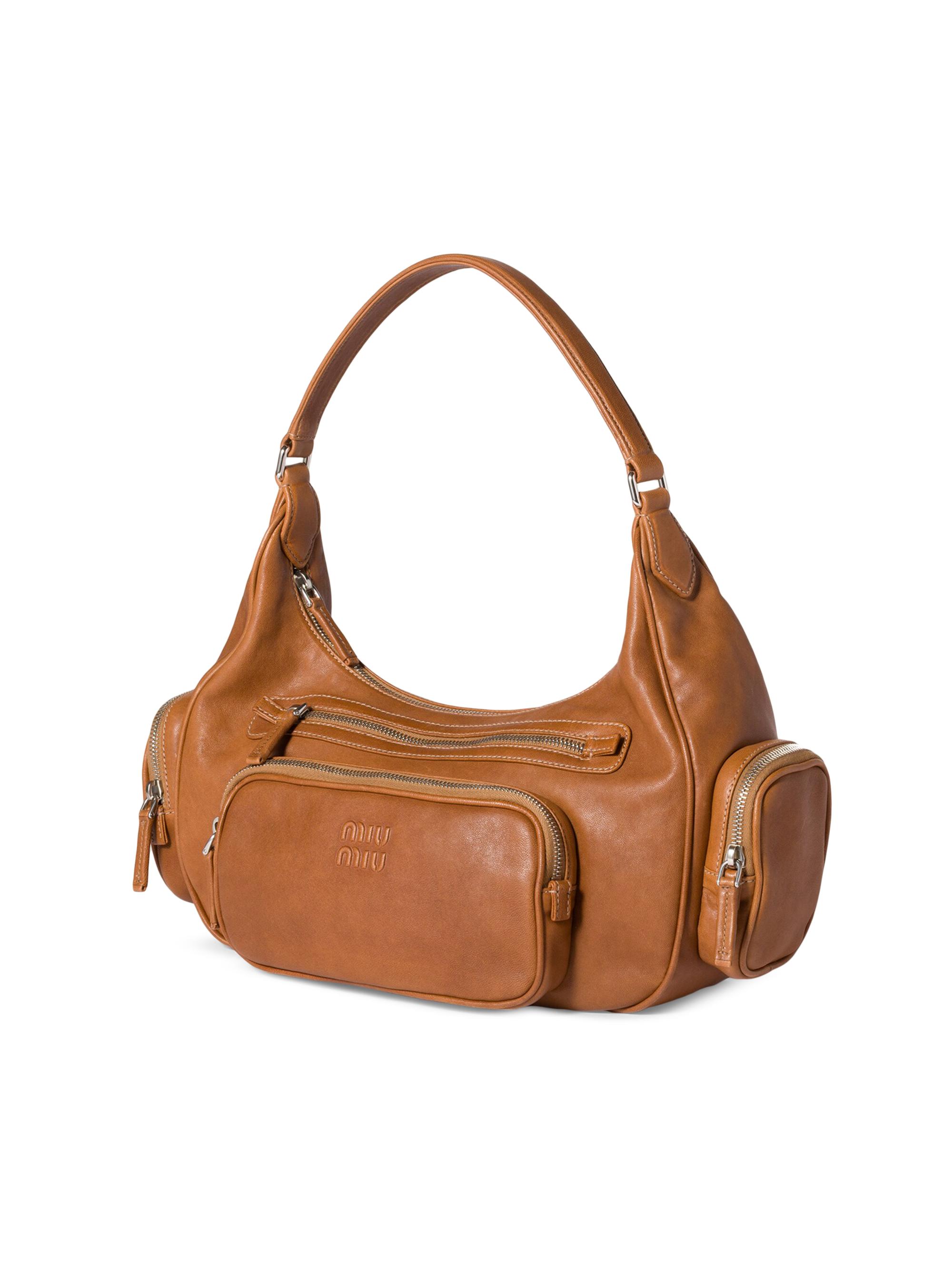 Miu Miu Pocket Nappa Leather Shoulder Bag | Saks Fifth Avenue