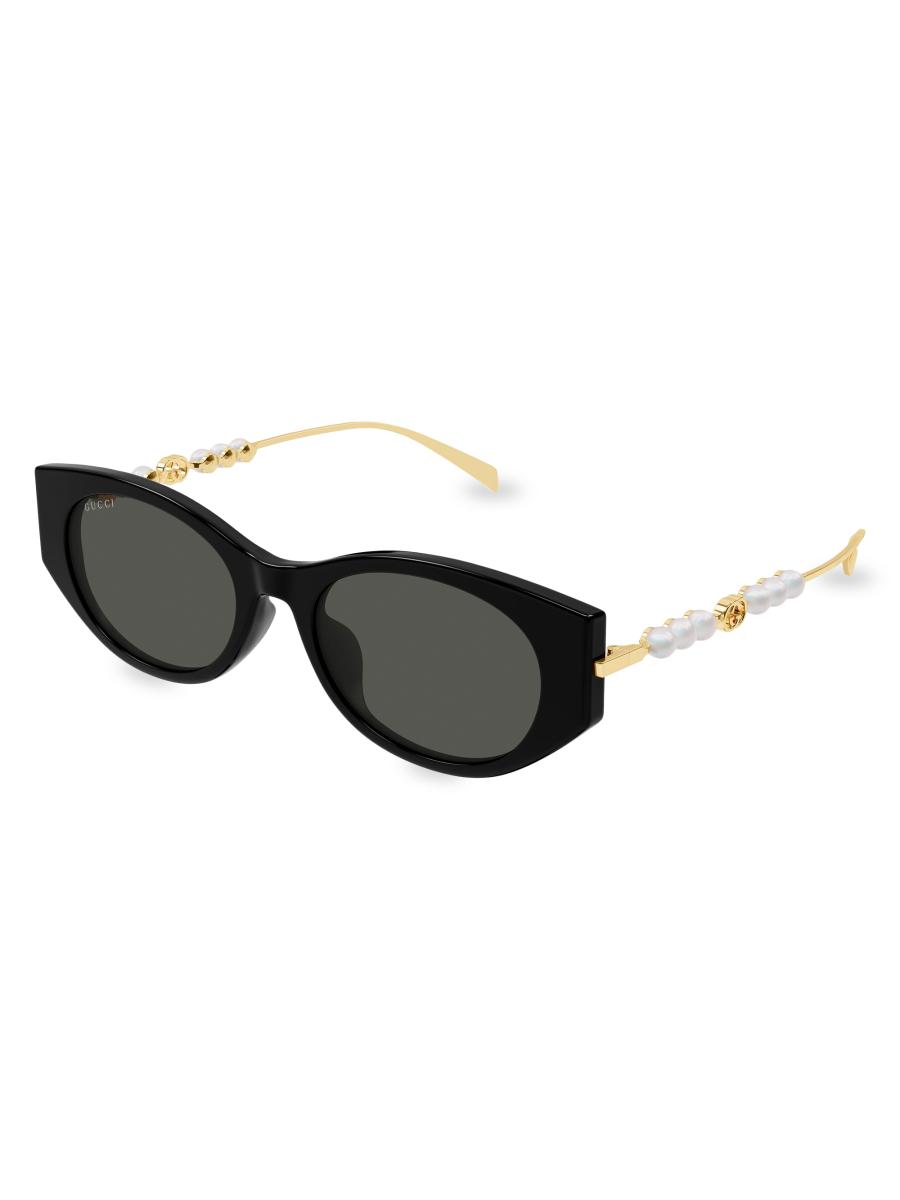 Gucci Pearls & Strass 54MM Cat-Eye Sunglasses | Saks Fifth Avenue