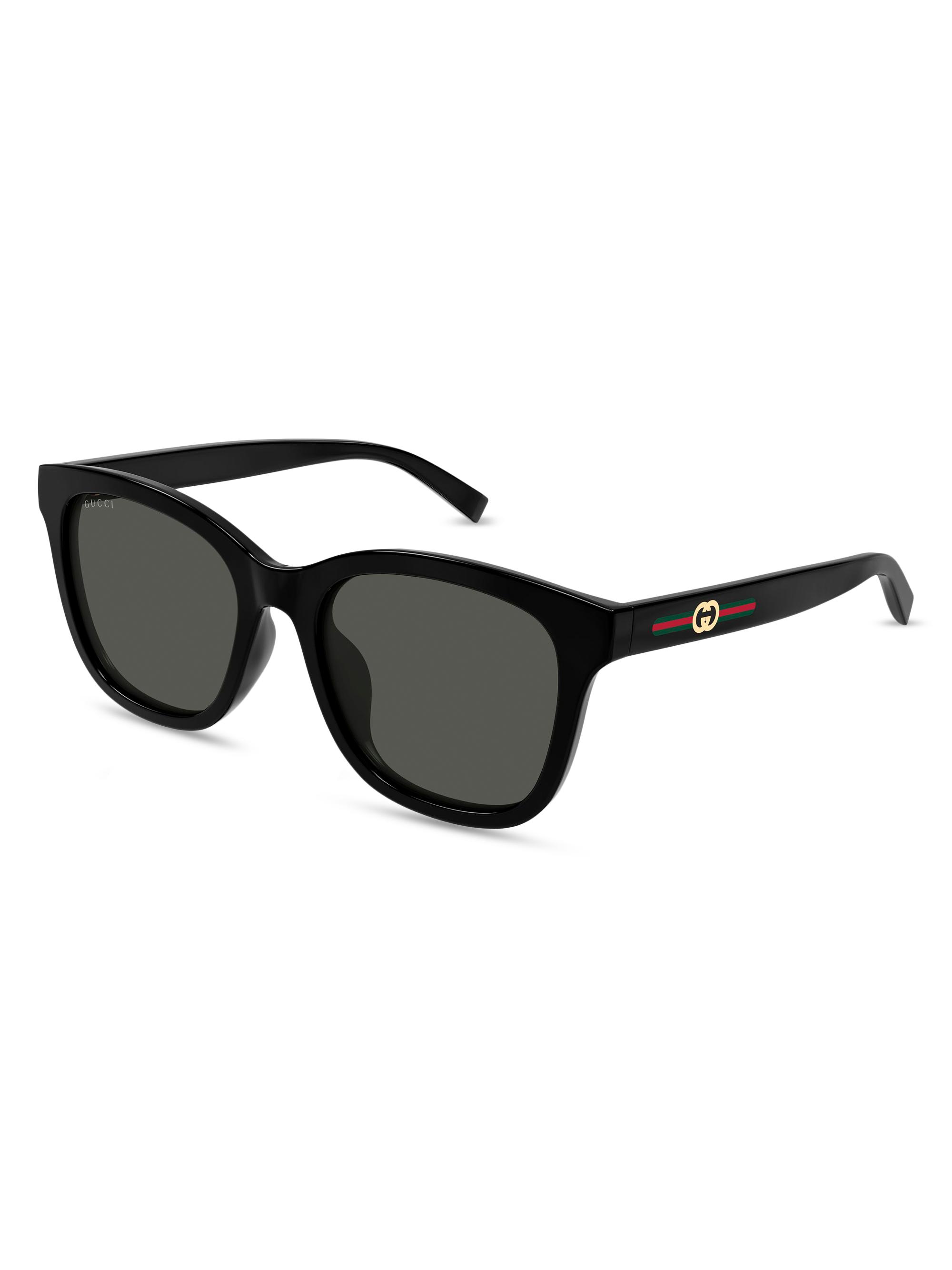 Gucci Women's  Lines 55MM Square Sunglasses - Black