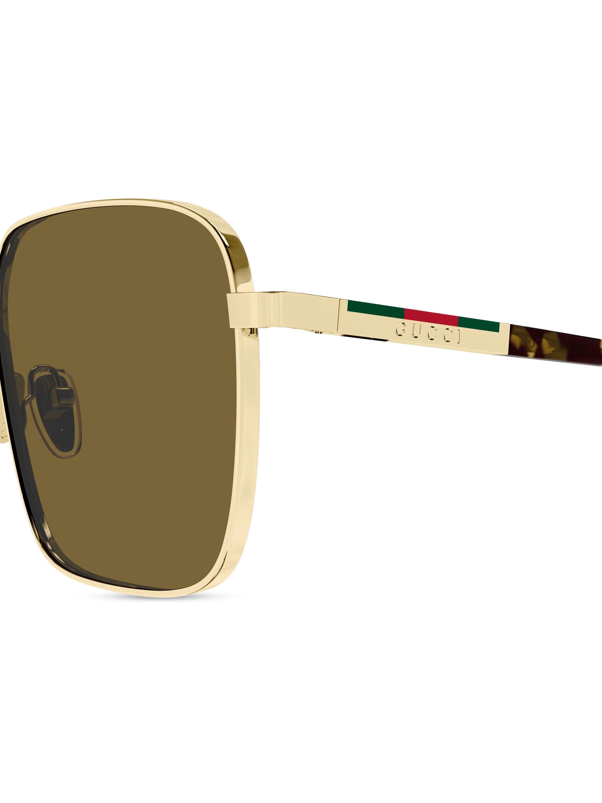 Gucci Subtle Web 60MM Square Sunglasses | Saks Fifth Avenue