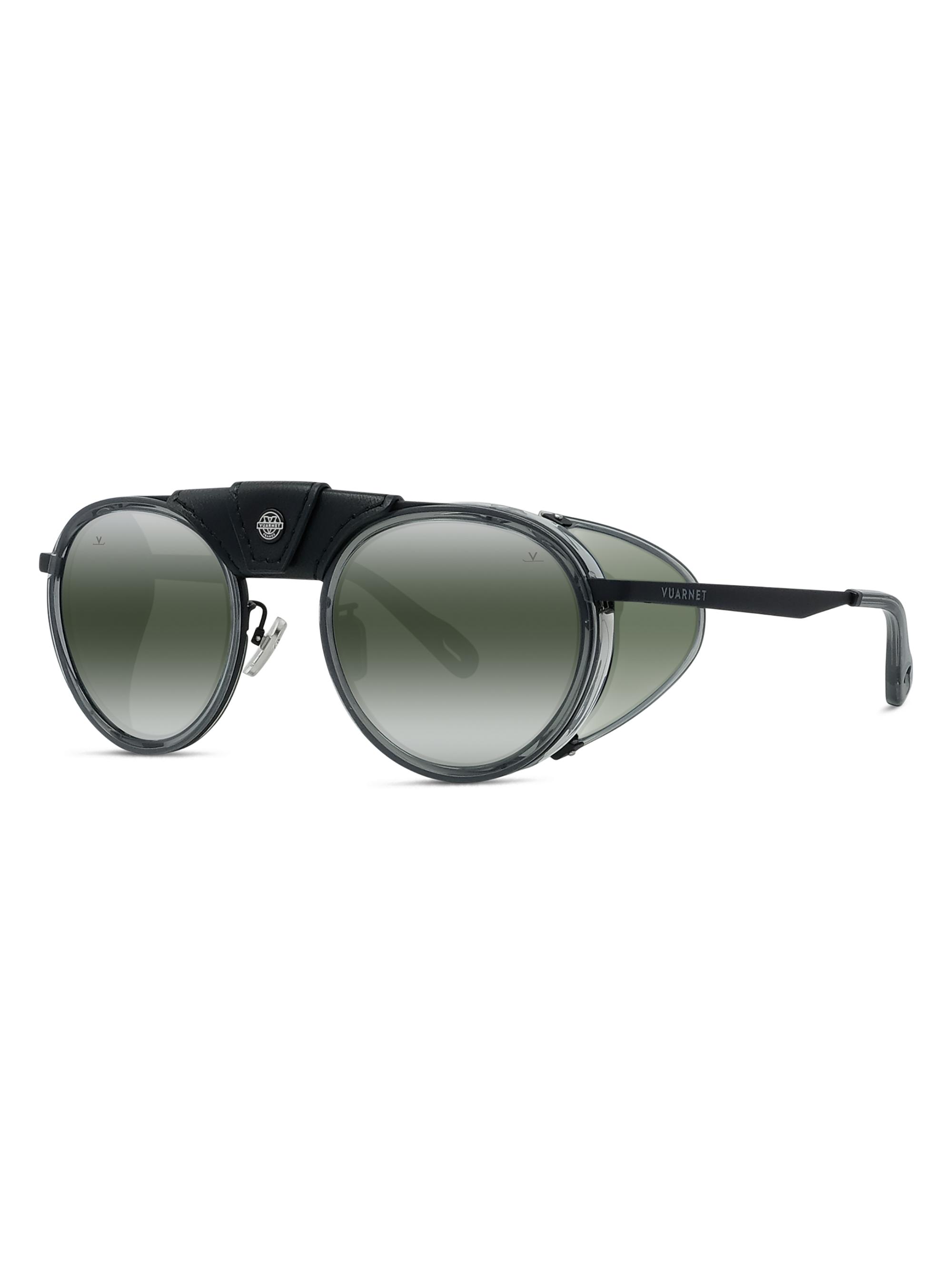 Vuarnet Men's Atelier Glacier 01 Round Sunglasses - Grey And Smoke Mirror