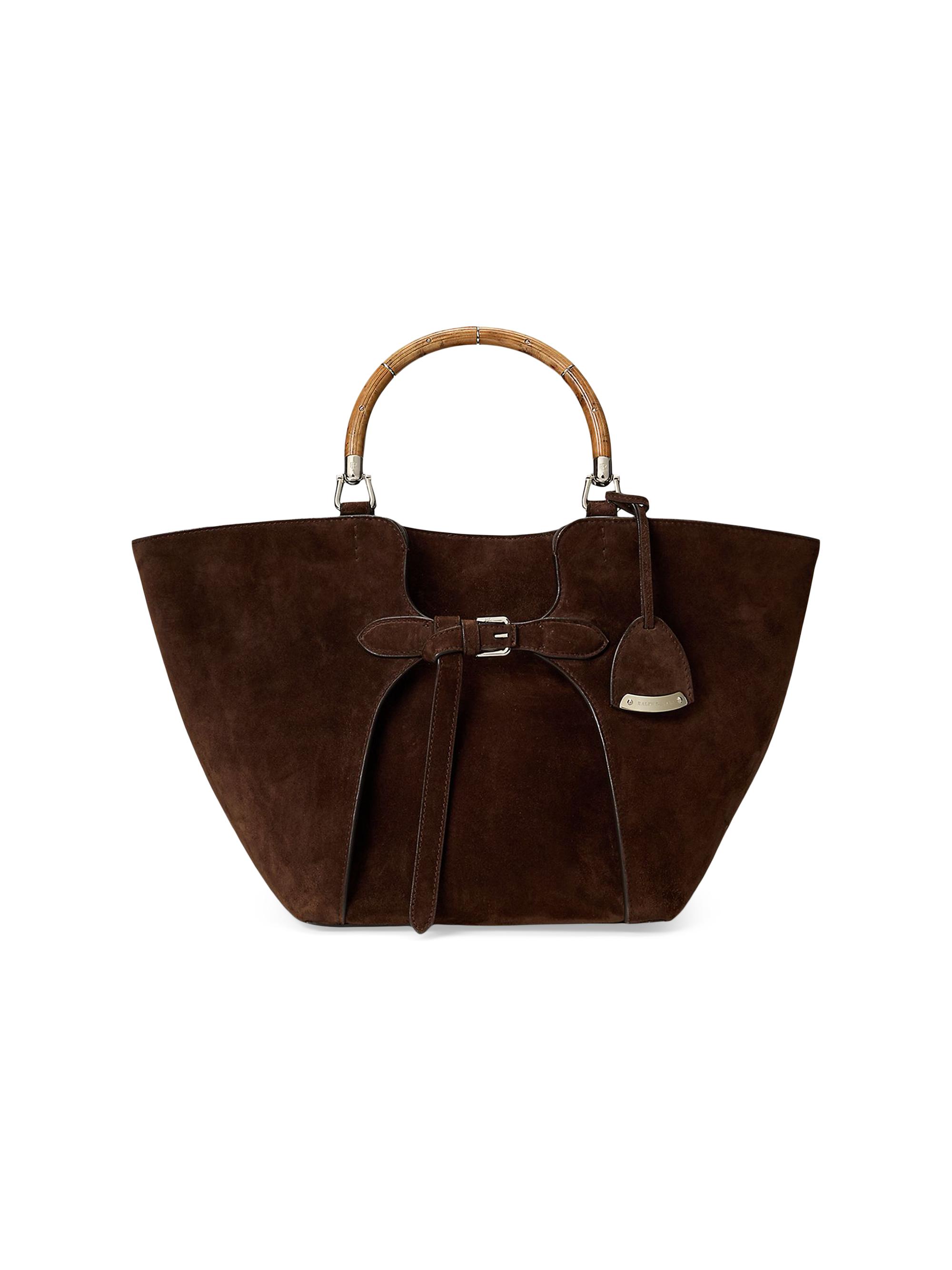 Ralph Lauren Collection Buckle-Detailed Suede Tote Bag | Saks