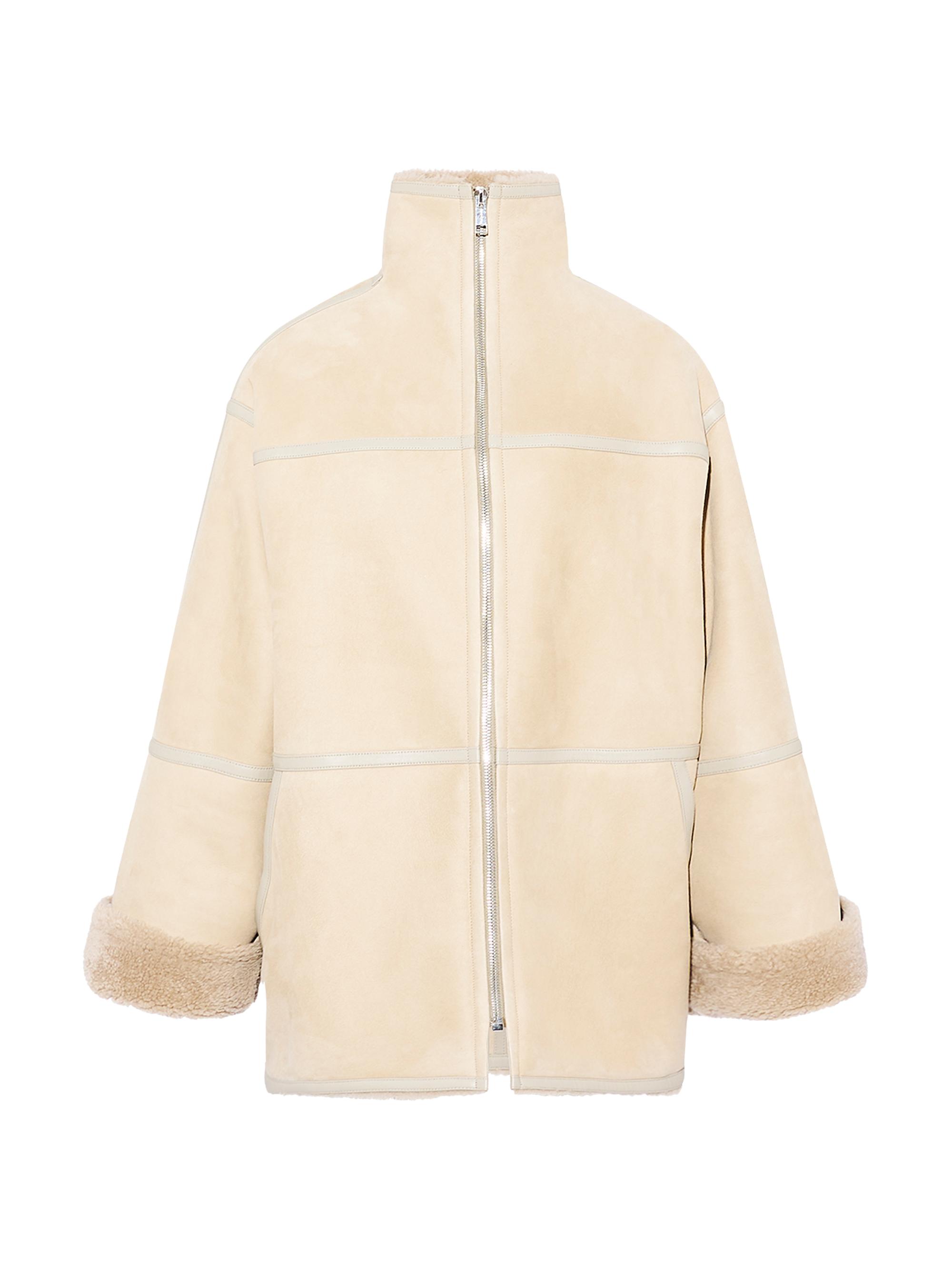 Yves Salomon Women's Oversized Shearling-Lined Coat - Rivage