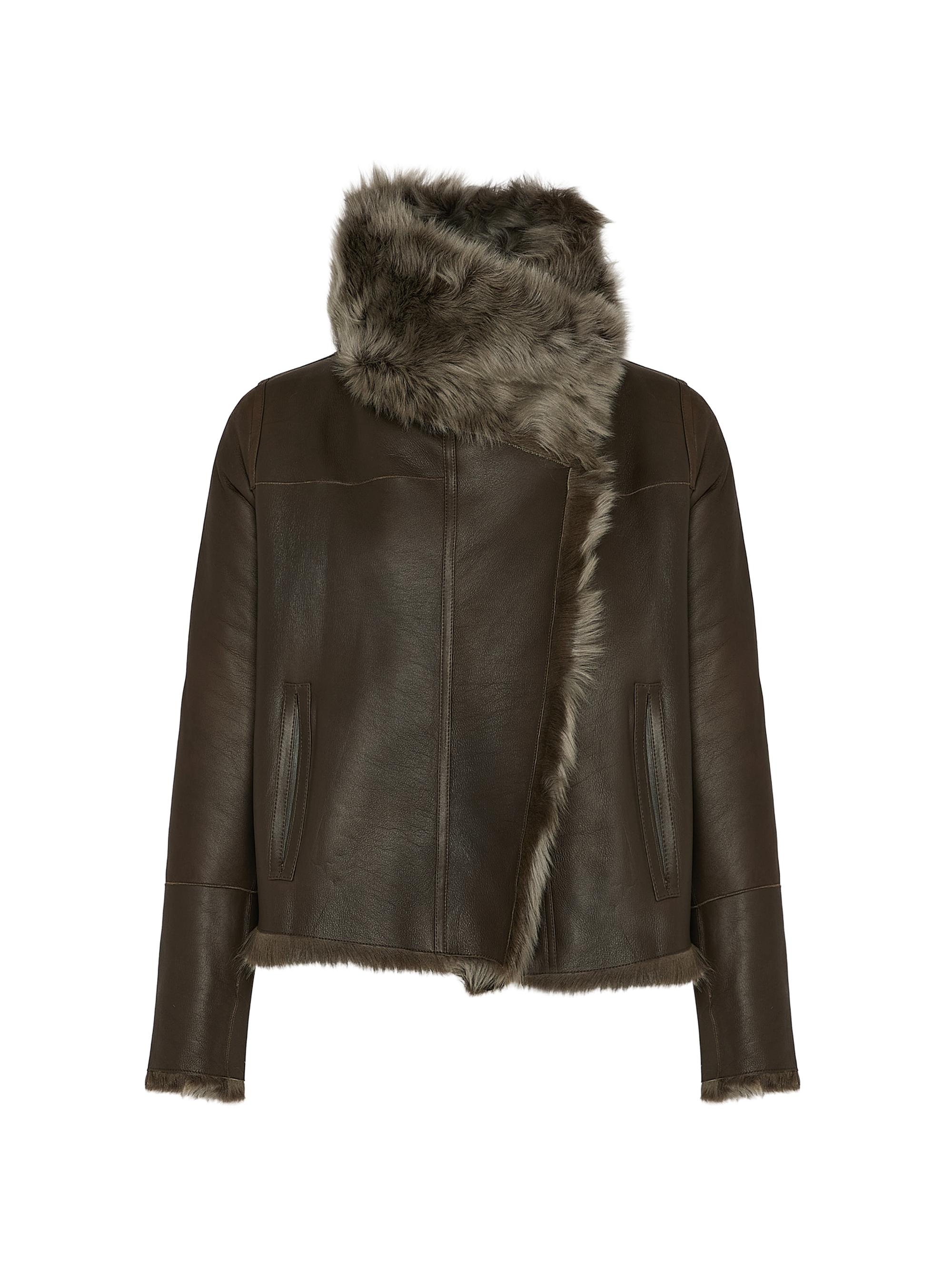 Yves Salomon Women's Veste Reversible Leather & Shearling Jacket - Alpes
