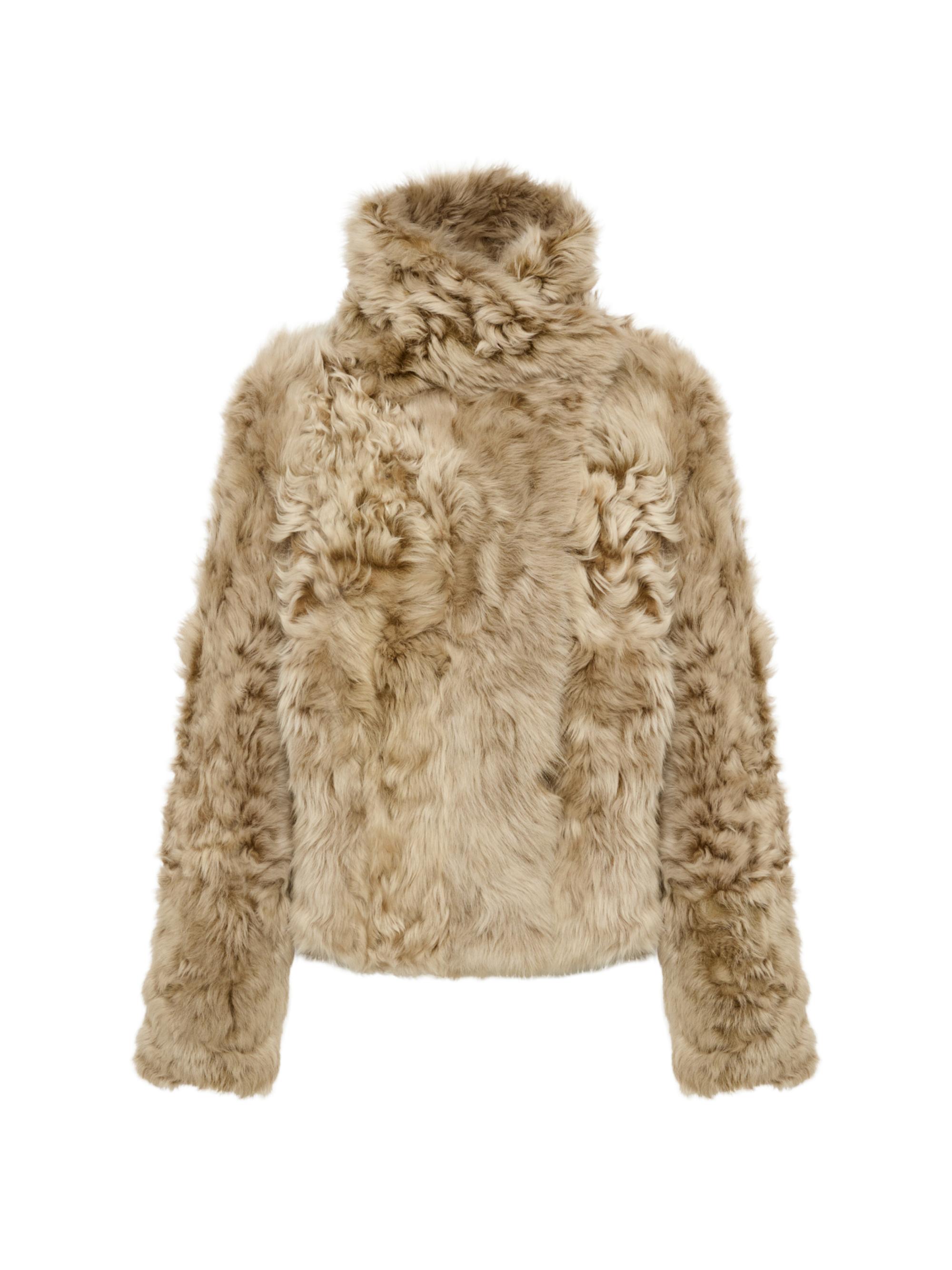 Yves Salomon Women's Veste Reversible Leather & Shearling Jacket - Chai Latte - Women's Clothing
