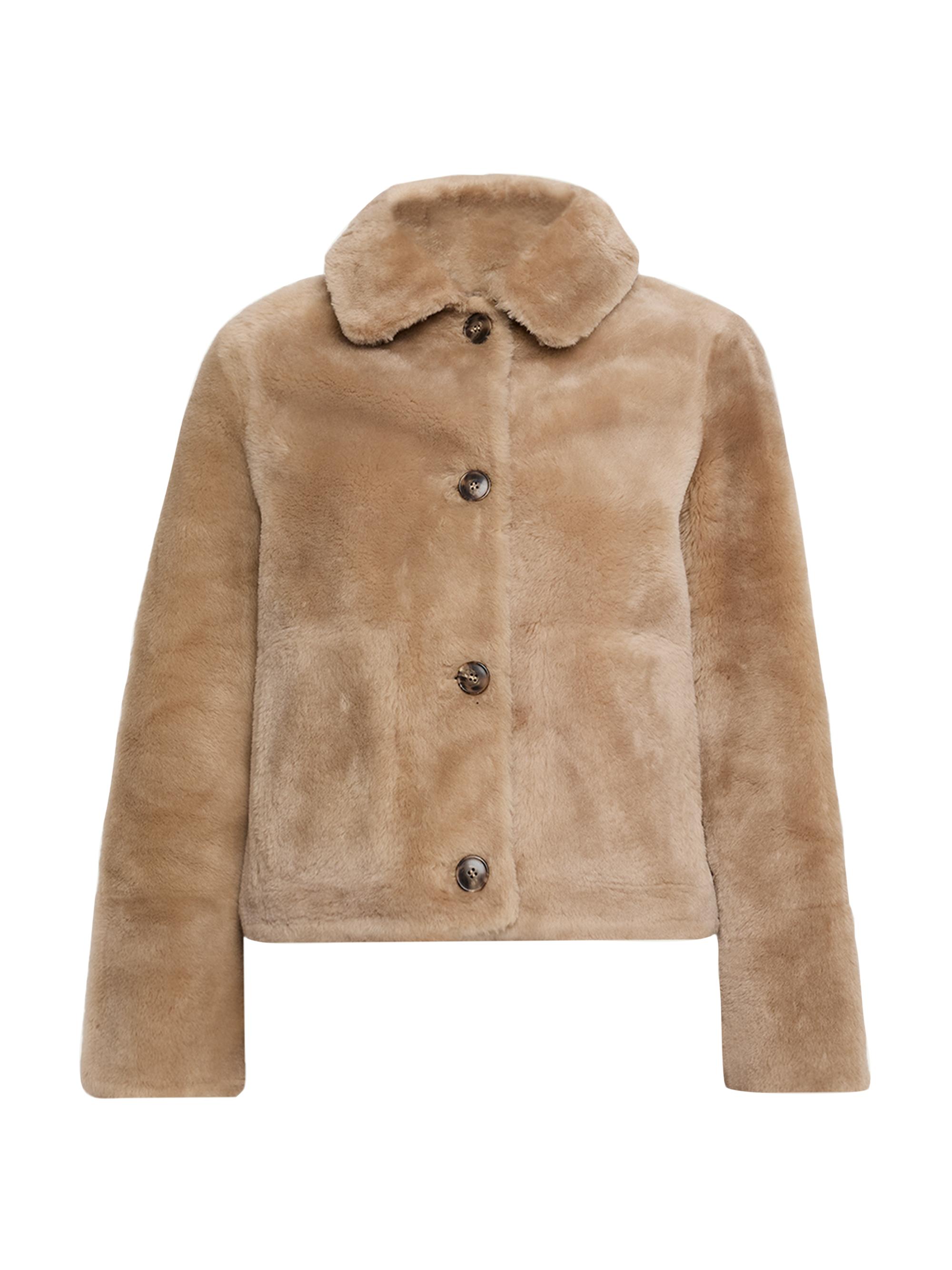 Yves Salomon Women's Veste Shearling Jacket - Sand Bay