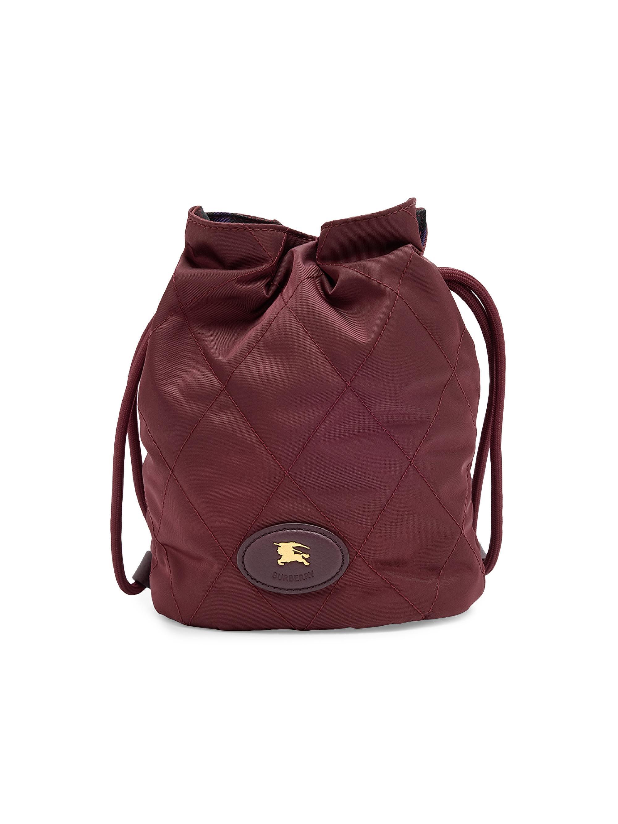 Burberry Women's Quilted Bucket Bag - Sash