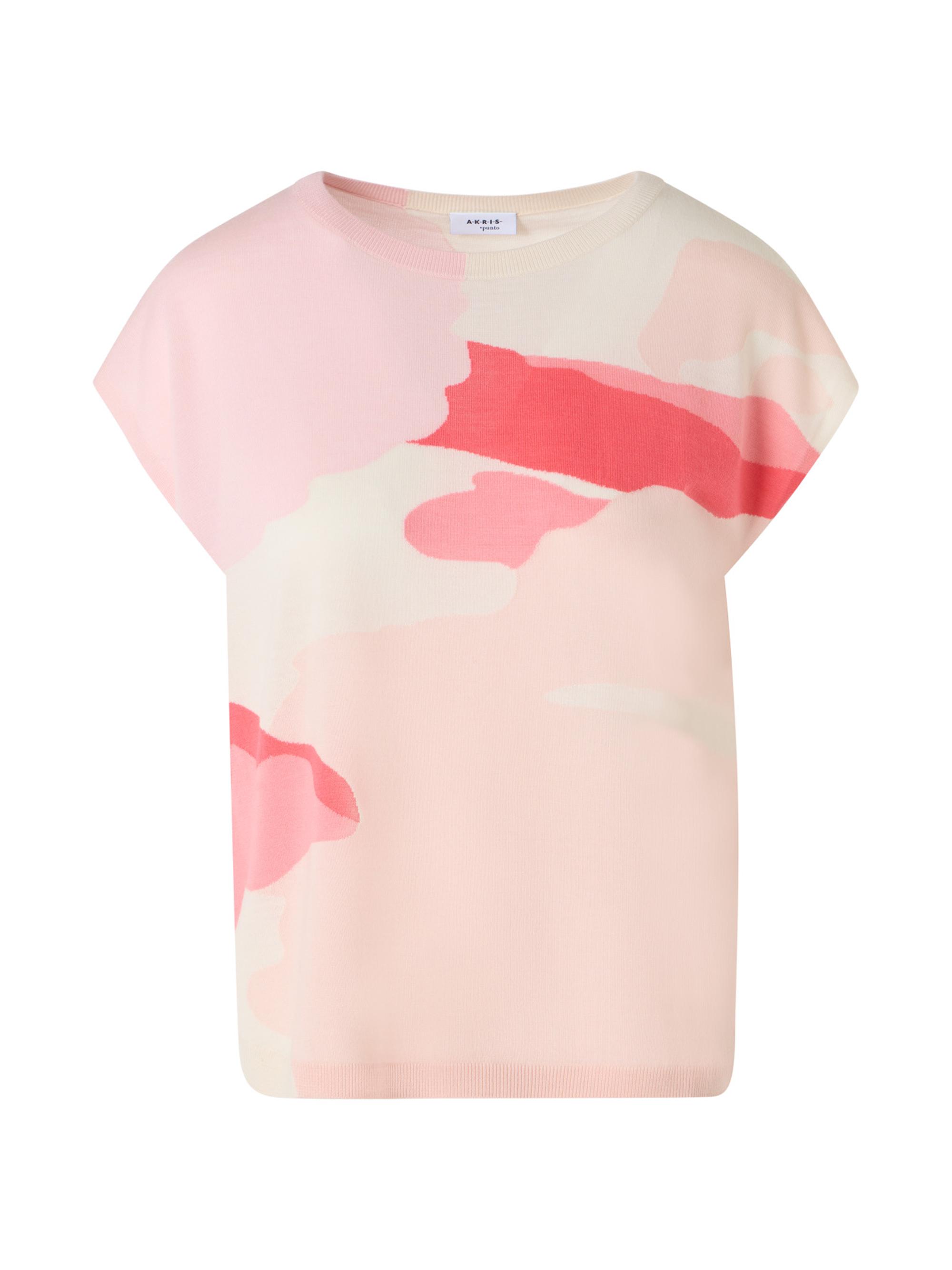 Akris punto Women's Kaleidoscope Intarsia Wool Top - Blush Multi