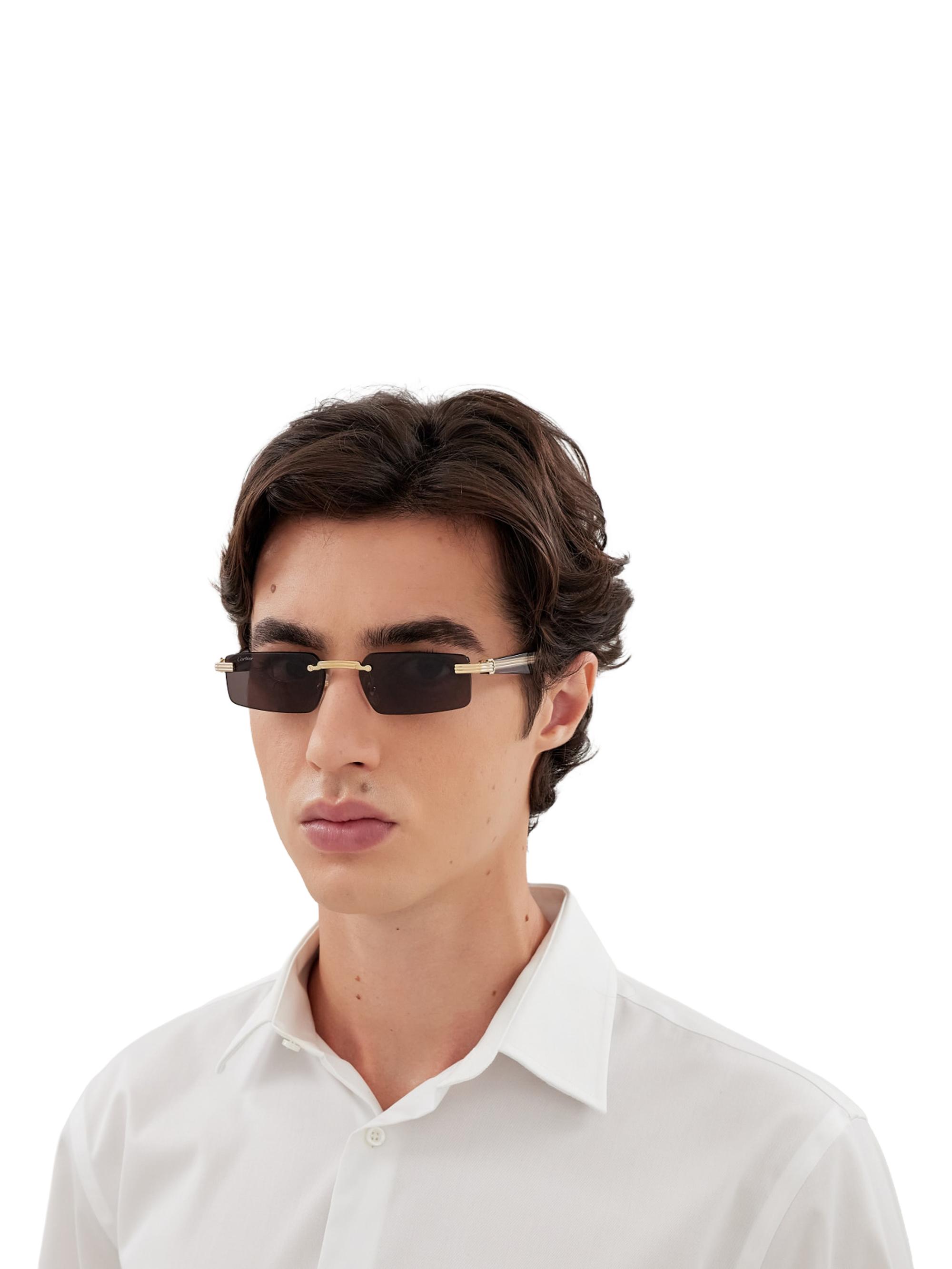 Cartier Première De Cartier 55MM Rectangular Sunglasses | Saks