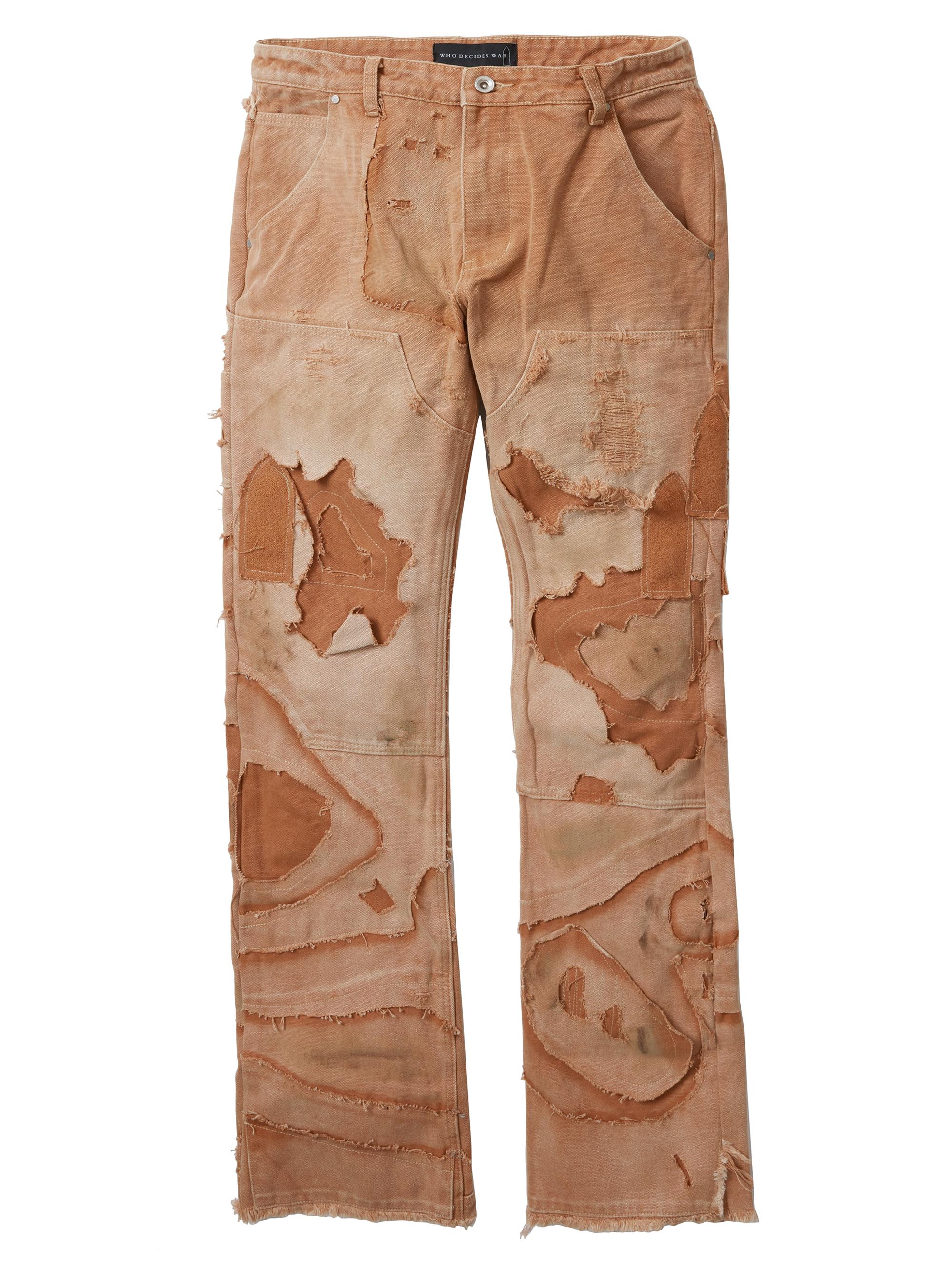 Who Decides War Men's Unearthed Distressed Trousers - Tan