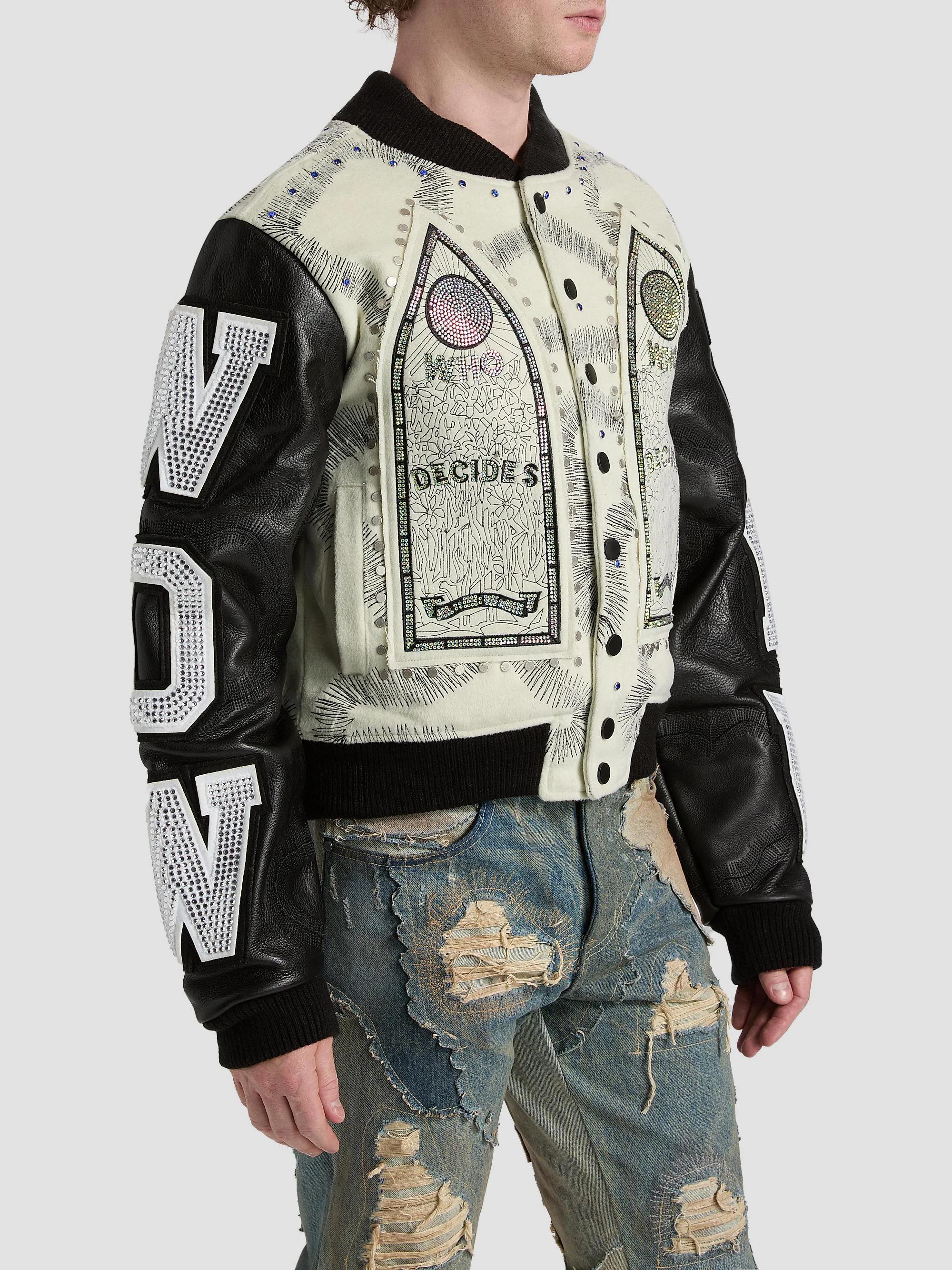 Who Decides War Hardware Cathedral Varsity Jacket | Saks Fifth Avenue