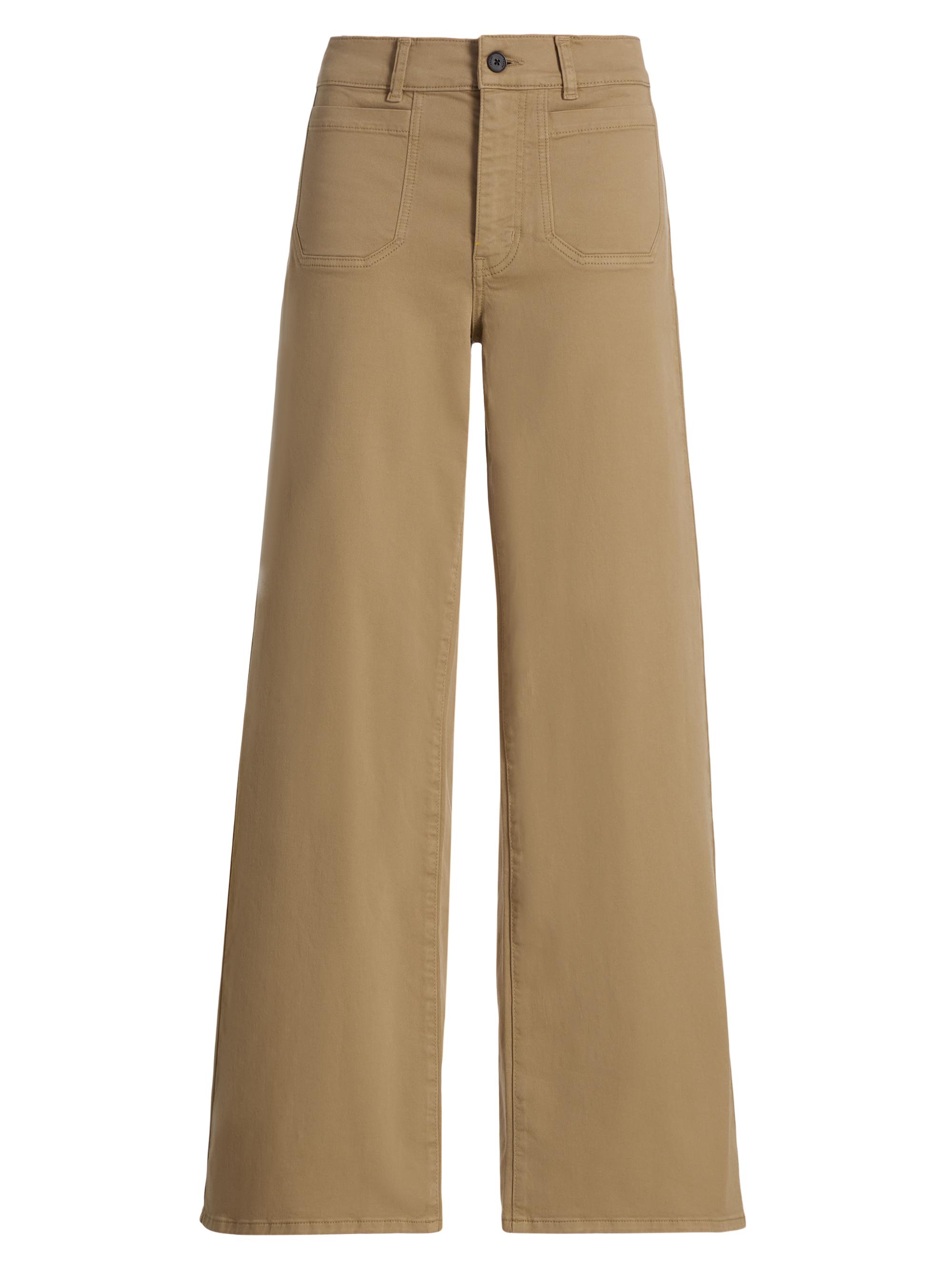 FRAME Women's Le Slim High-Rise Wide-Leg Pants - Khaki