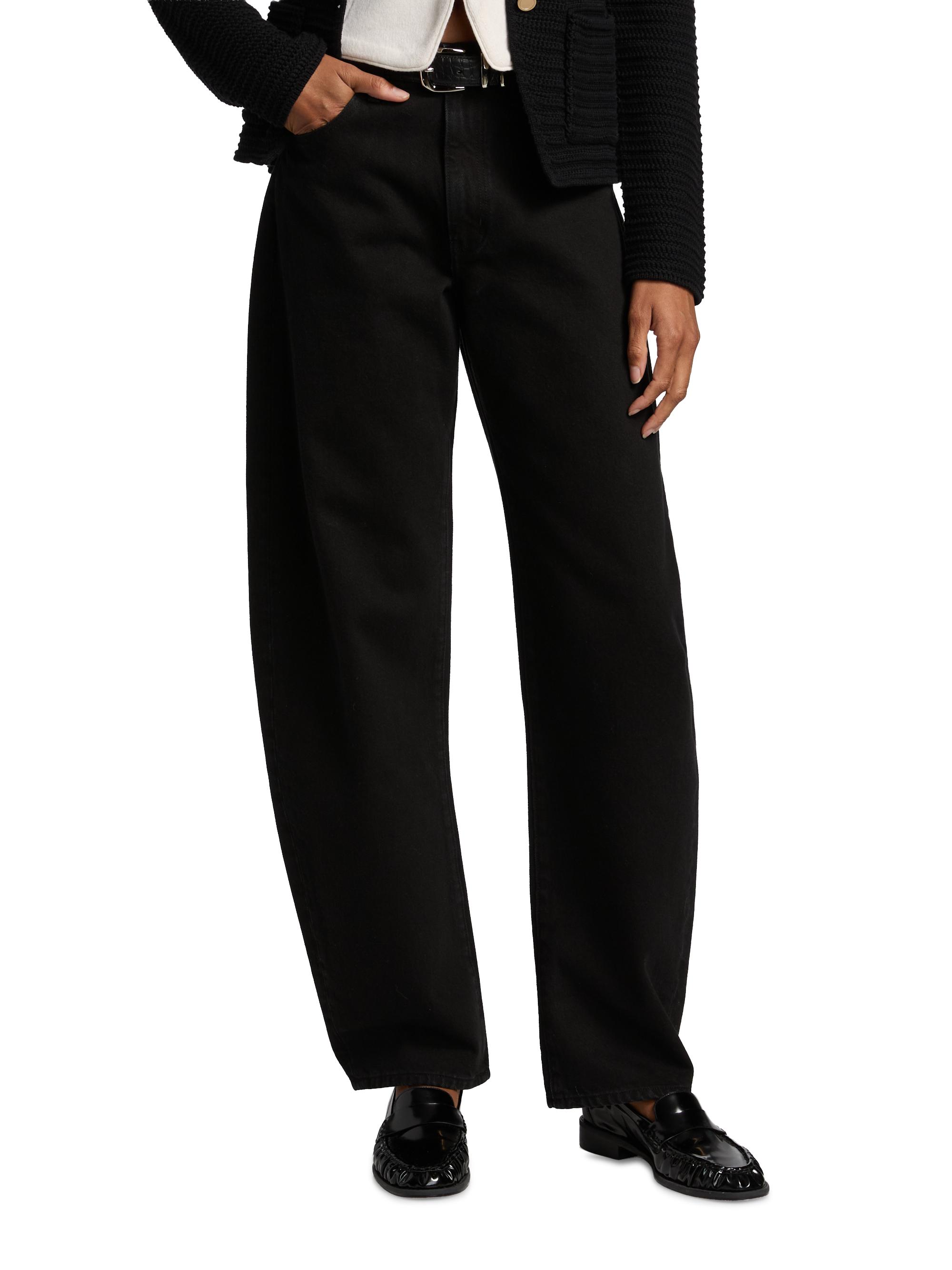 The Bubble High-Rise Barrel-Leg Jeans