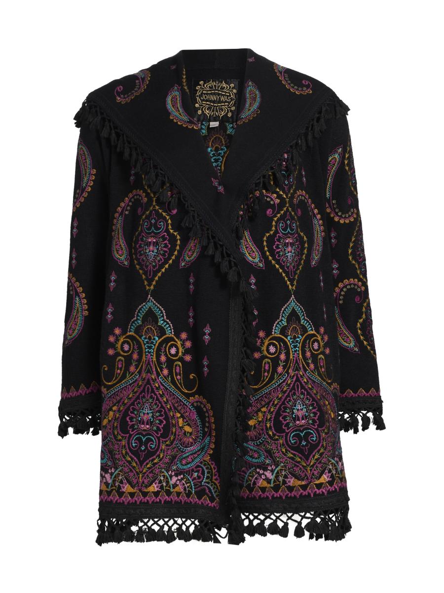 Johnny Was Biya Embroidered Midi Hoodie | Saks Fifth Avenue display picture 2