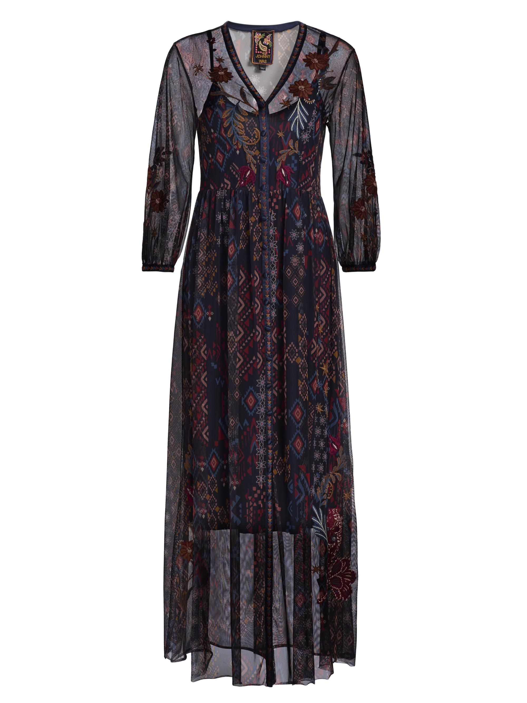 Johnny Was Women's Theia Monika Mesh Midi-Dress - Monika