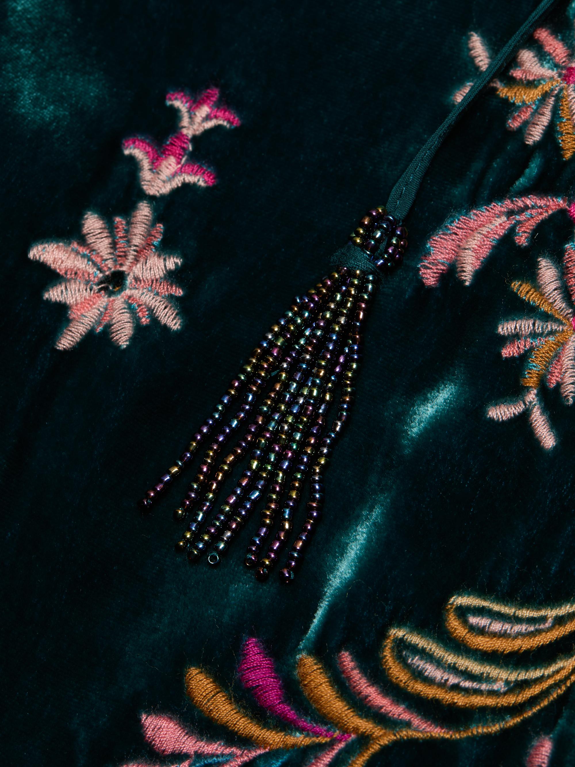 johnny was blue velvet dress Johnny Was
