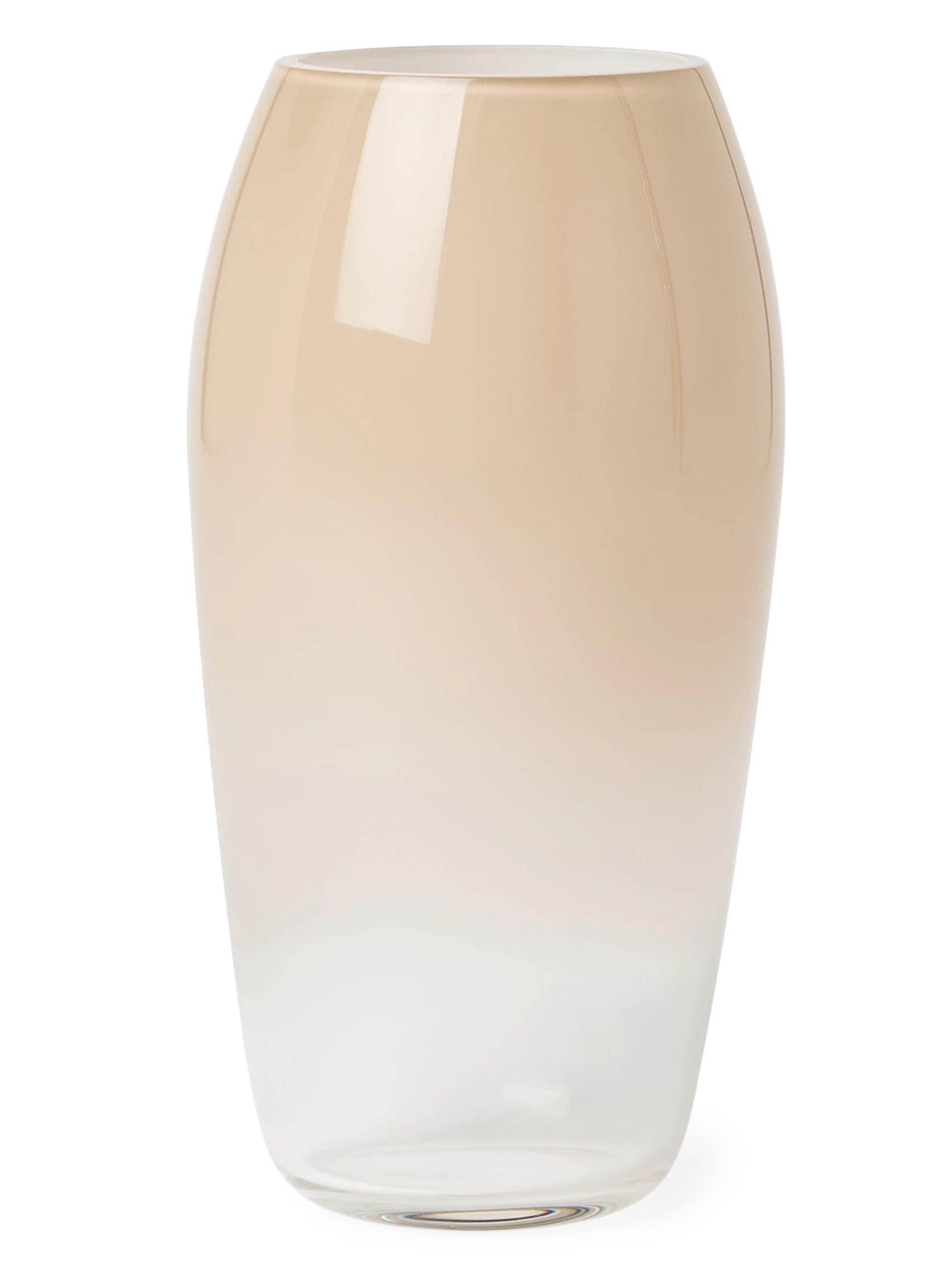 Brunello Cucinelli Nuanced Murano Glass Vase - Brown White