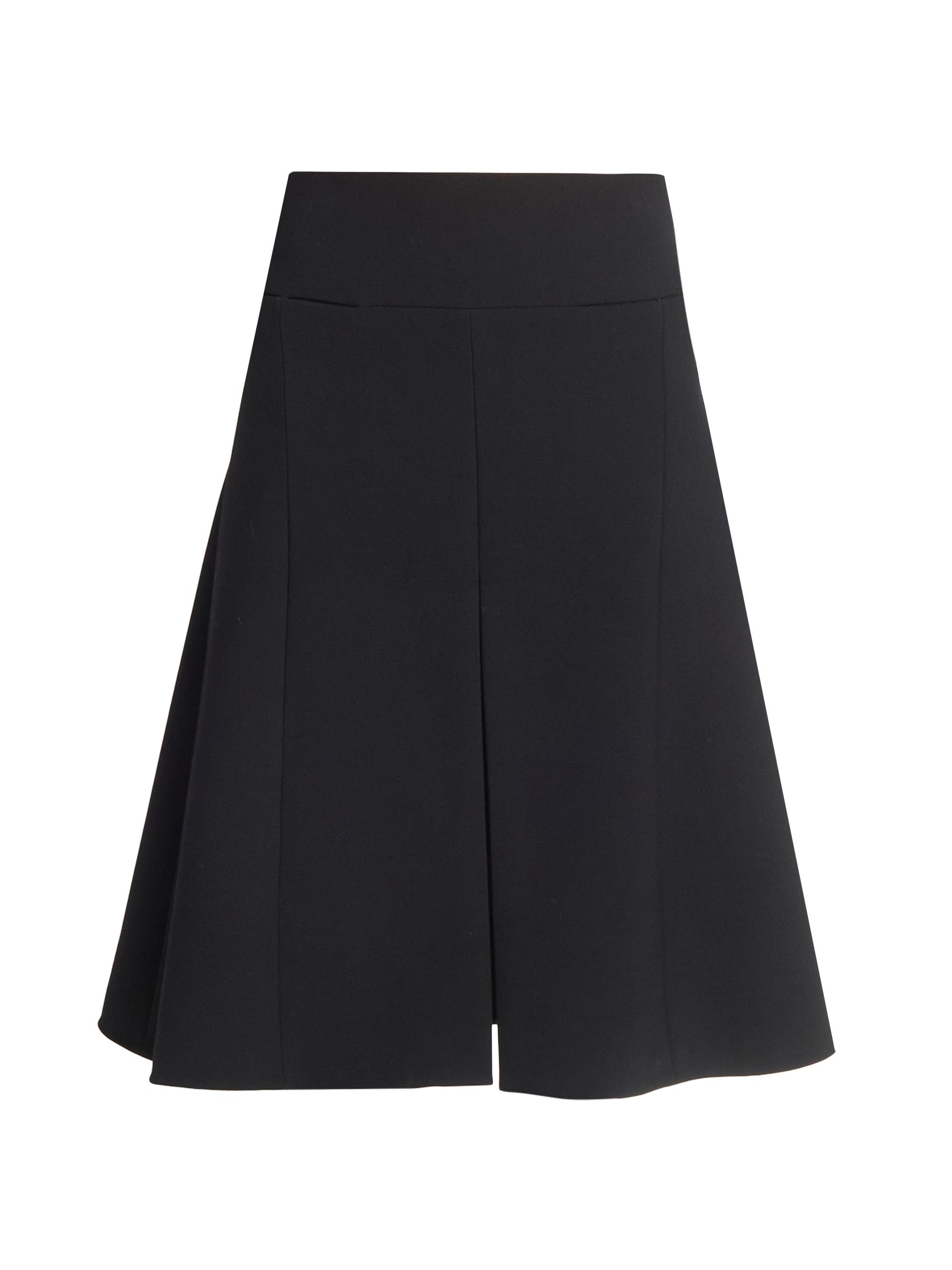 Alaïa Women's Wool-Blend Slit Midi-Skirt - Noir Alaia