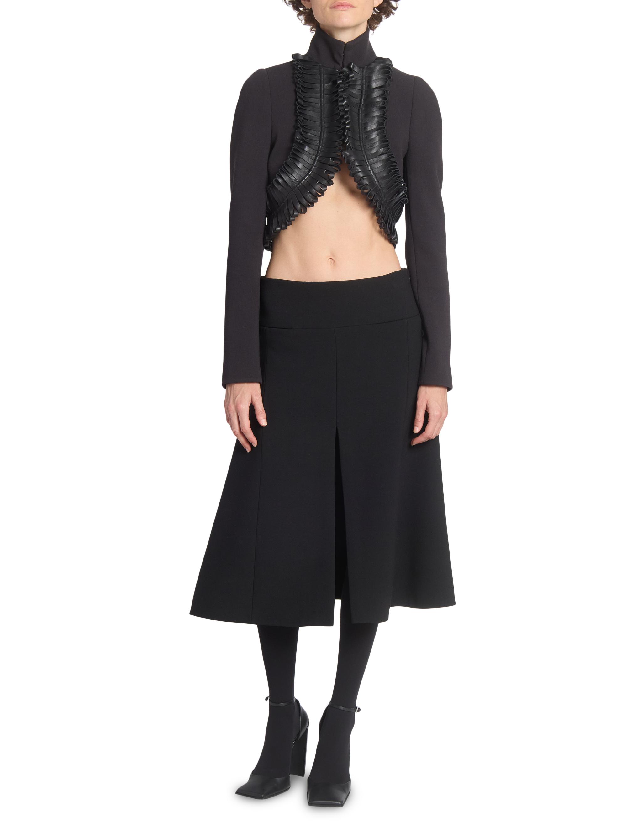Alaïa Wool-Blend Slit Midi-Skirt | Saks Fifth Avenue