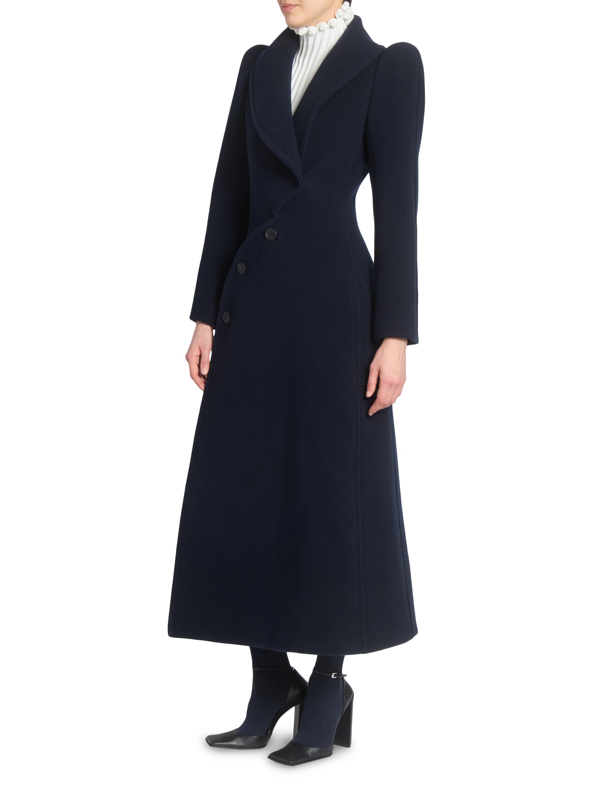 Alaïa Curved-Button Wool Coat | Saks Fifth Avenue
