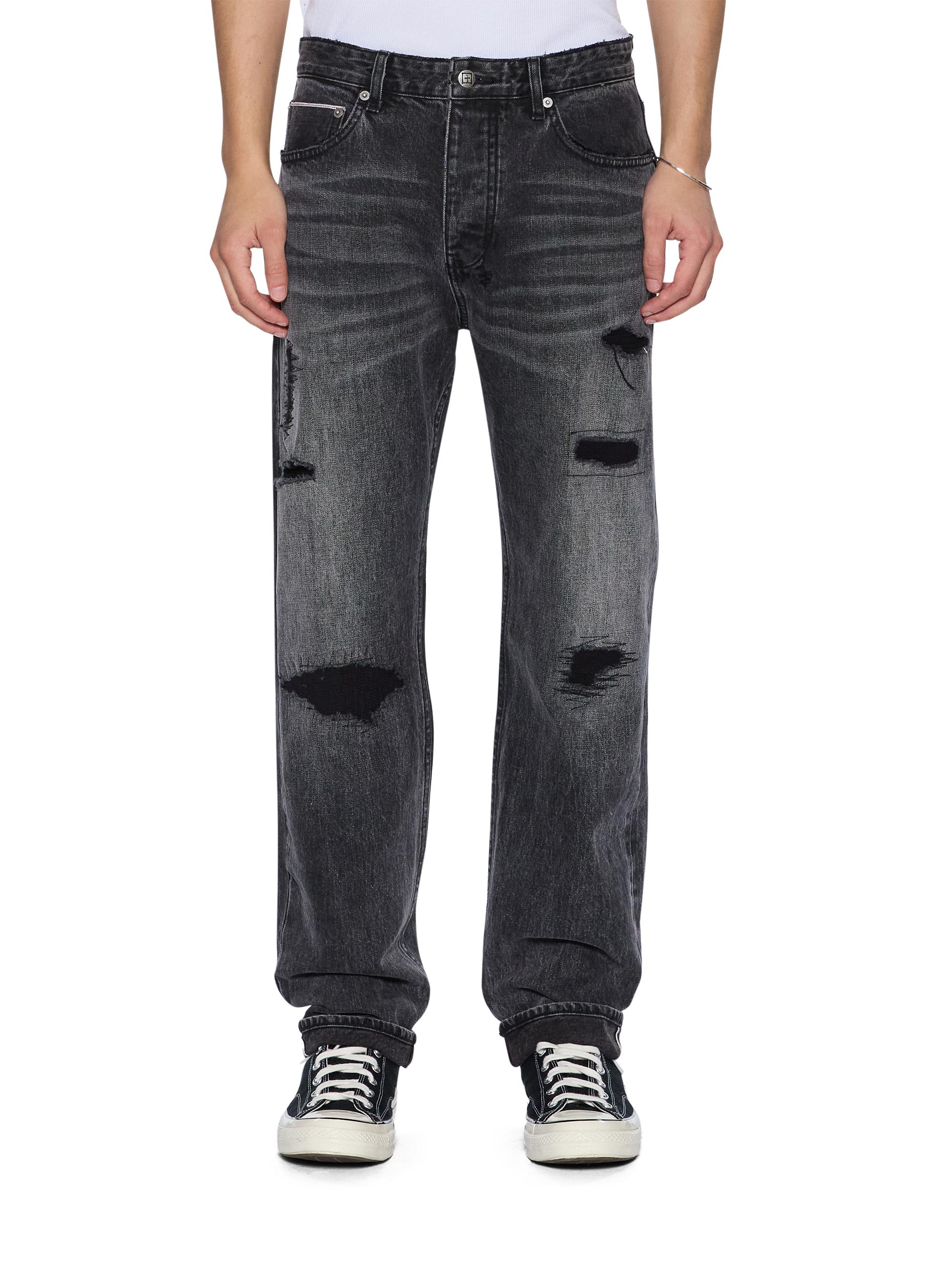 Ksubi Men's Neo Nostalgia Hazlow Distressed Jeans - Charcoal