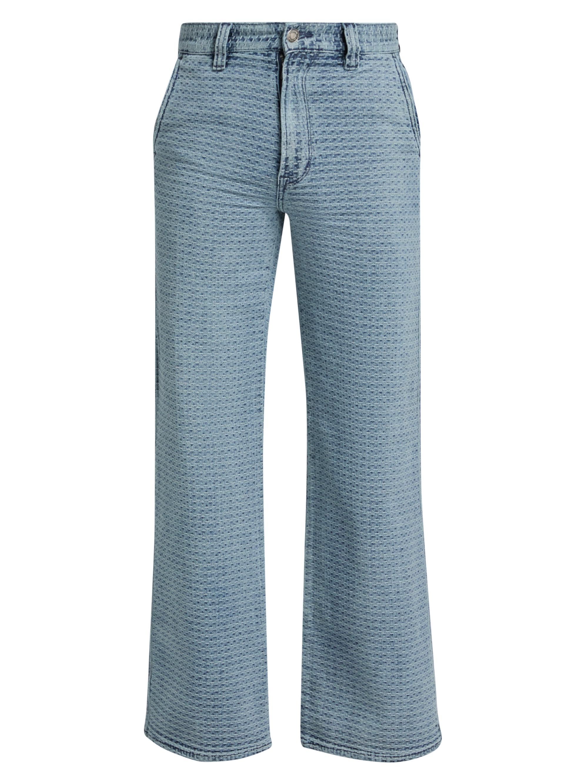 Hudson Jeans Luca Jacquard Wide-Leg Carpenter Jeans | Saks Fifth