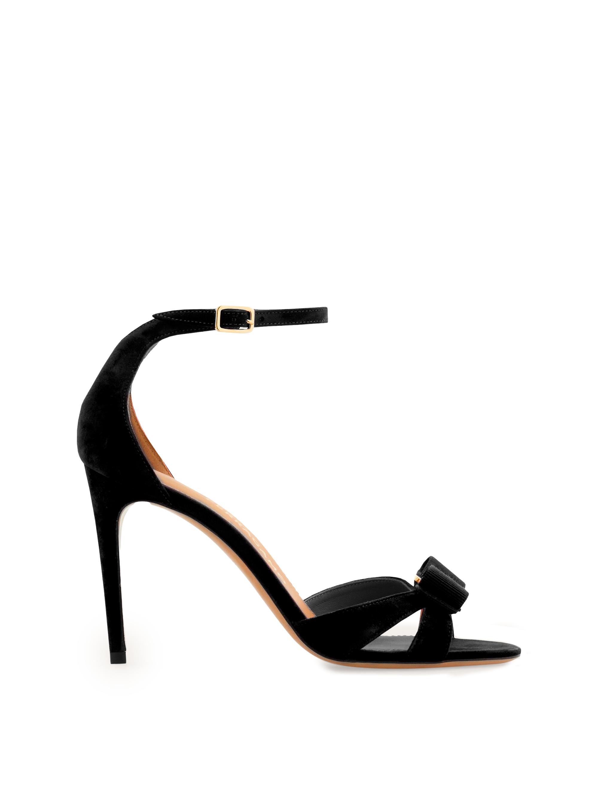 FERRAGAMO Women's Roxy 95MM Bow-Embellished Sandals - Nero Biscotto