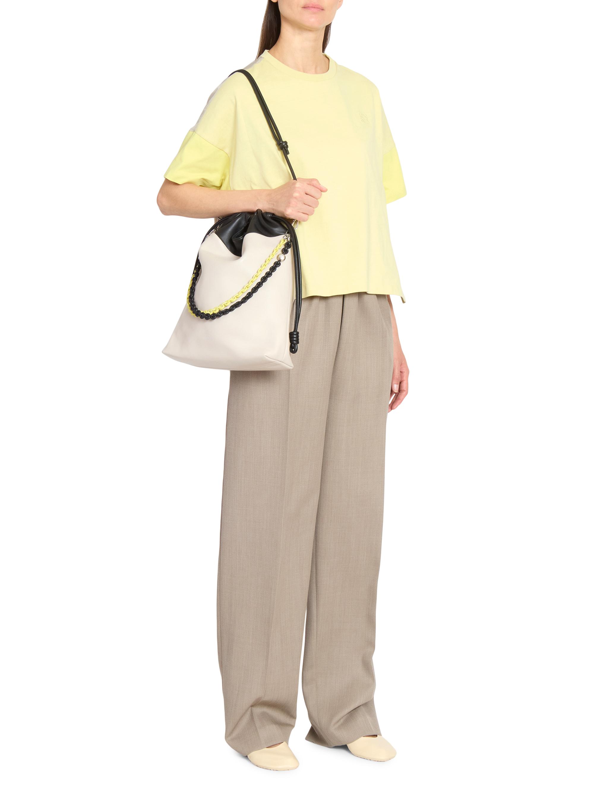 LOEWE Women's Flamenco Purse Leather Shoulder Bag - Light Ghost Black