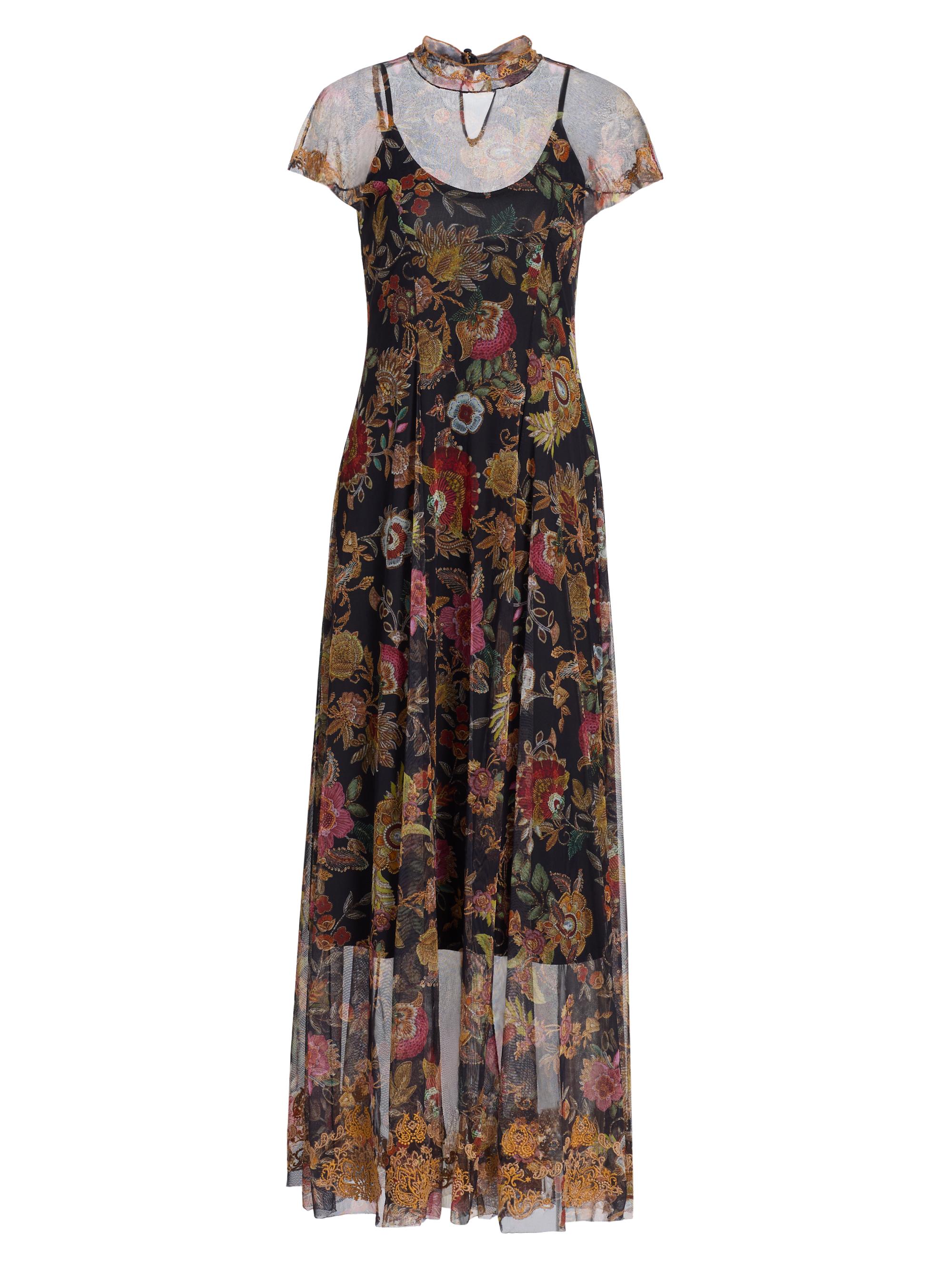 Johnny Was Women's Kaimarie Floral Mesh Maxi Dress - Lowri