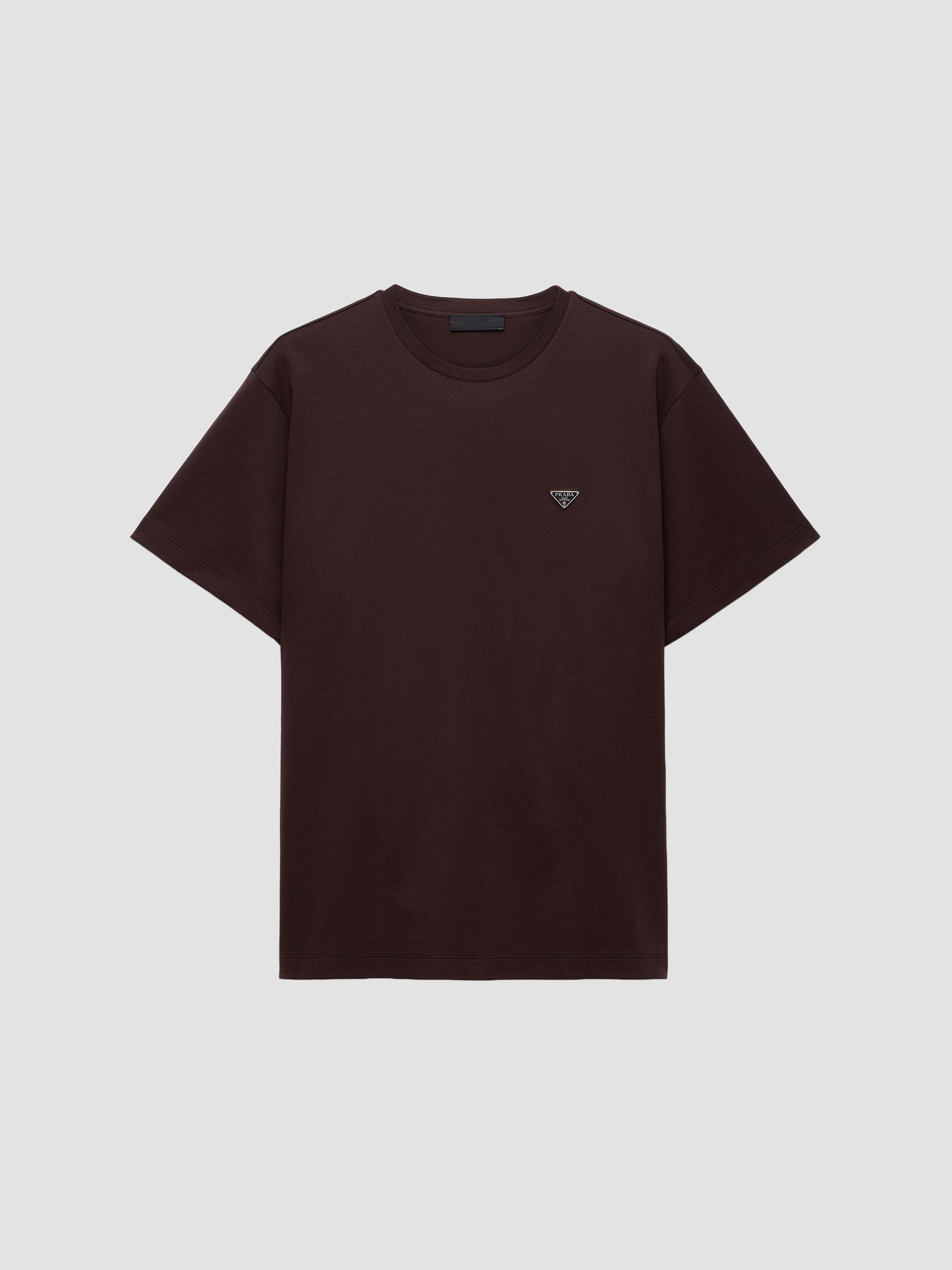 Prada Short-Sleeved Cotton T-Shirt | Saks Fifth Avenue