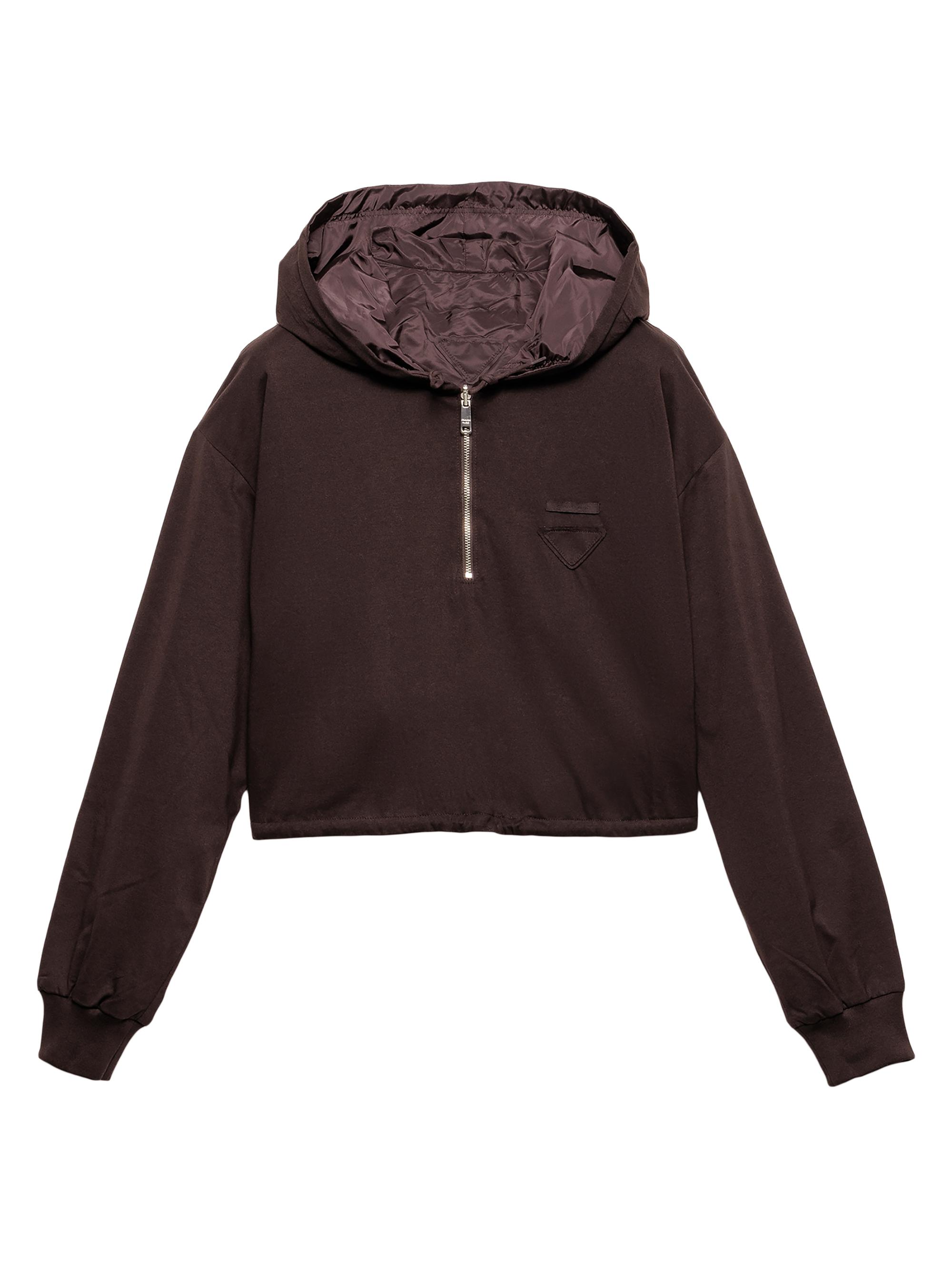 Prada Cotton Fleece Hoodie | Saks Fifth Avenue