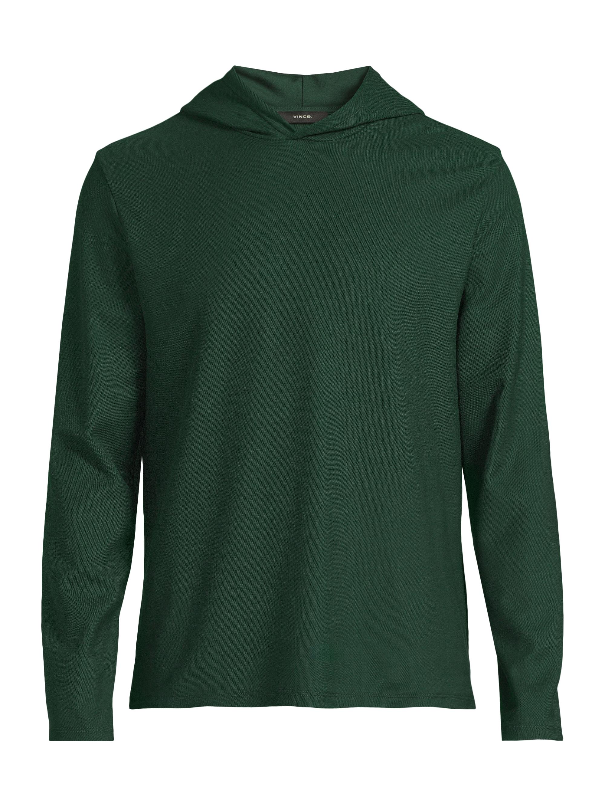 Vince Men's Cotton Pique Hoodie - Maze