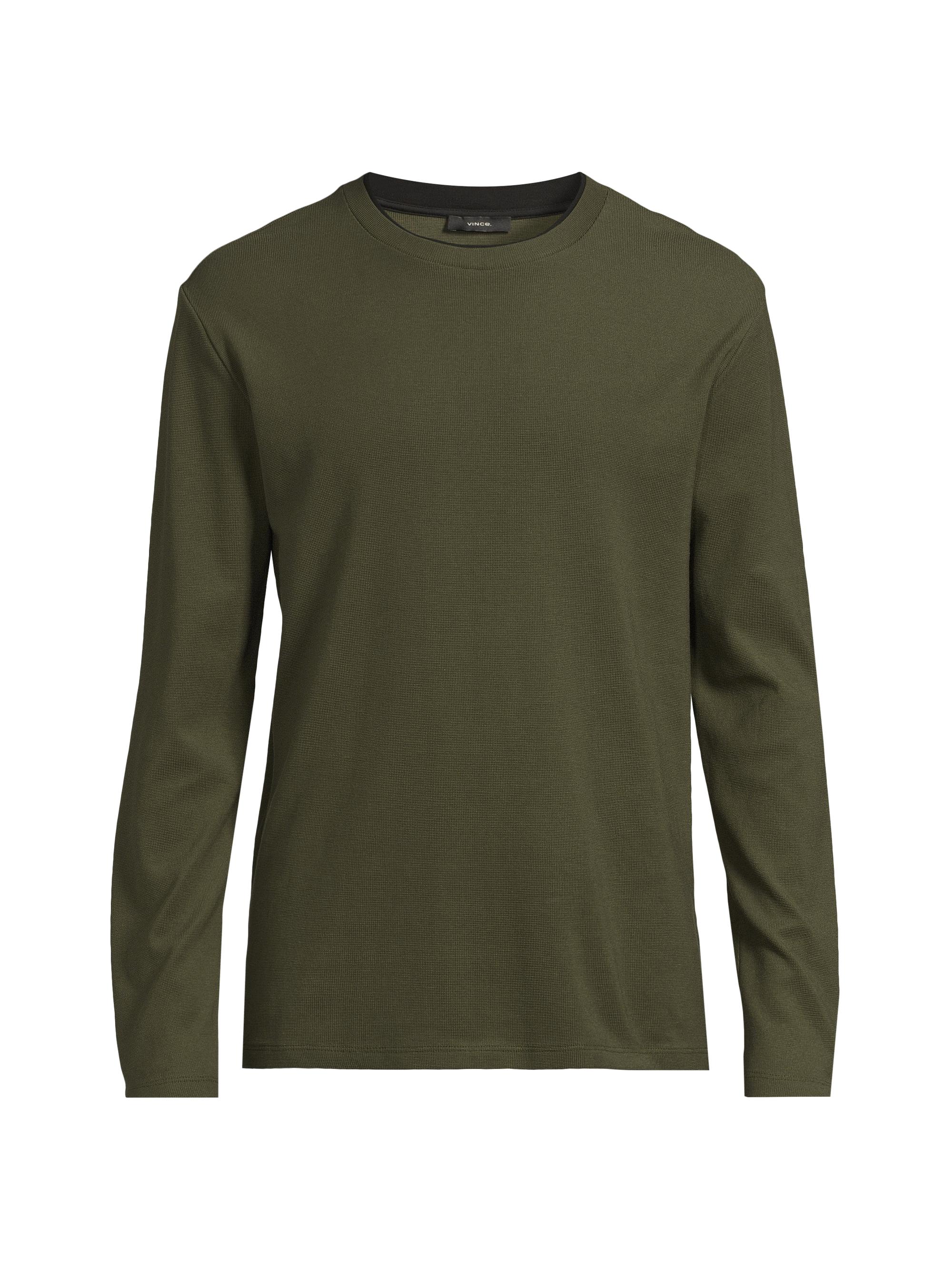 Vince Thermal Crewneck Long-Sleeve T-Shirt | Saks Fifth Avenue