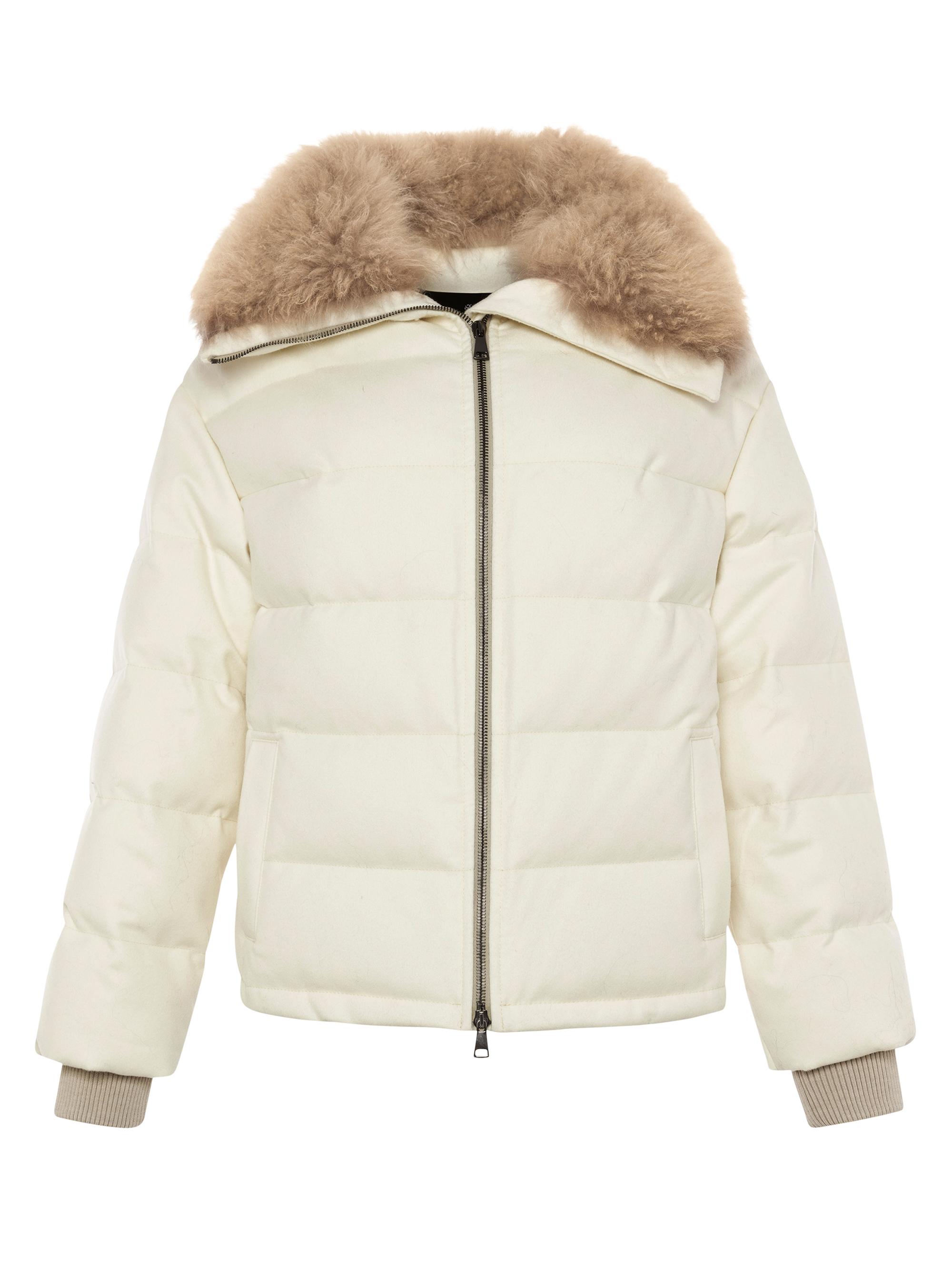 Gorski Women's Loro Piana Cashmere Down Jacket with Select Cashmere Goat Collar - | Thumbnail 6