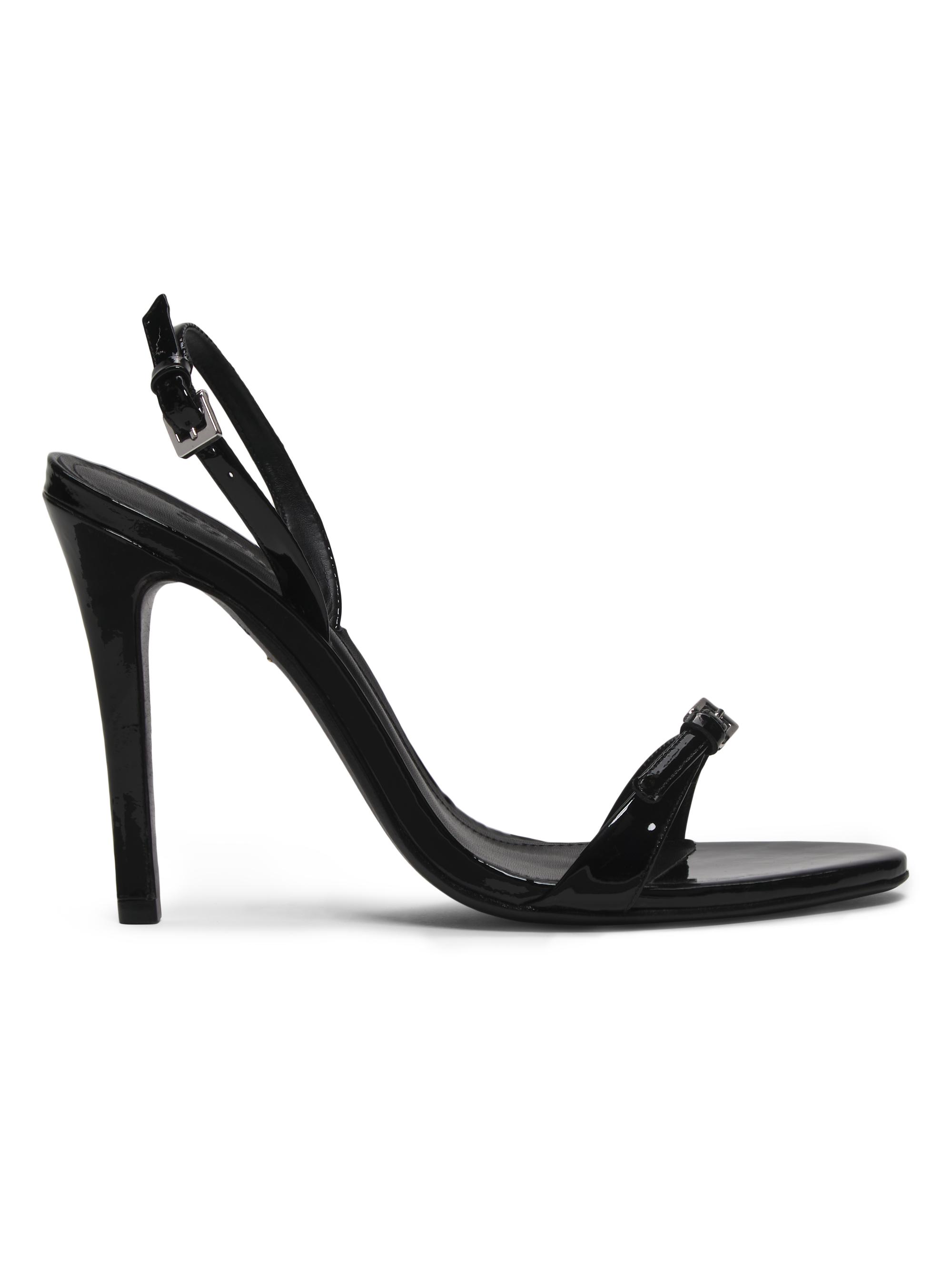 Schutz Women's Aurora 105MM Leather Stiletto-Heel Sandals - Black