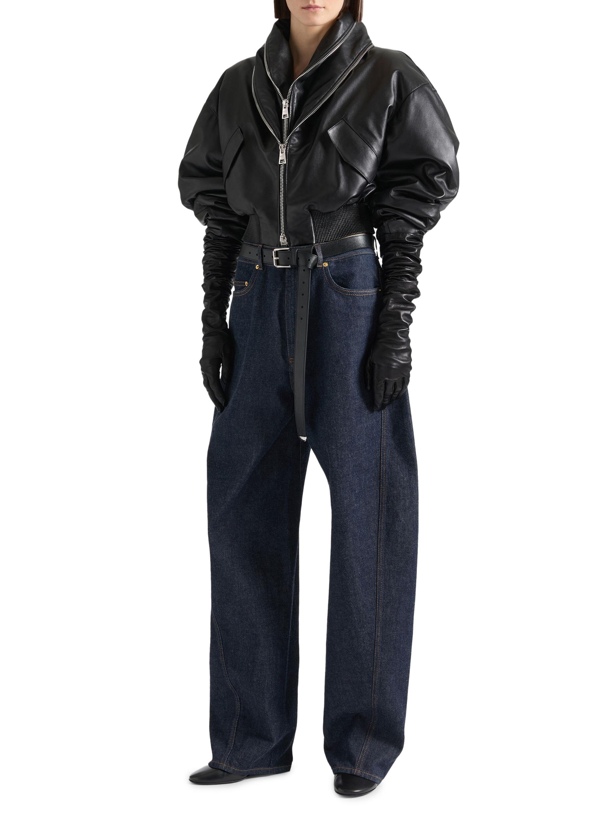 Givenchy Bomber in Nappa Leather with Zipped Shawl Collar | Saks