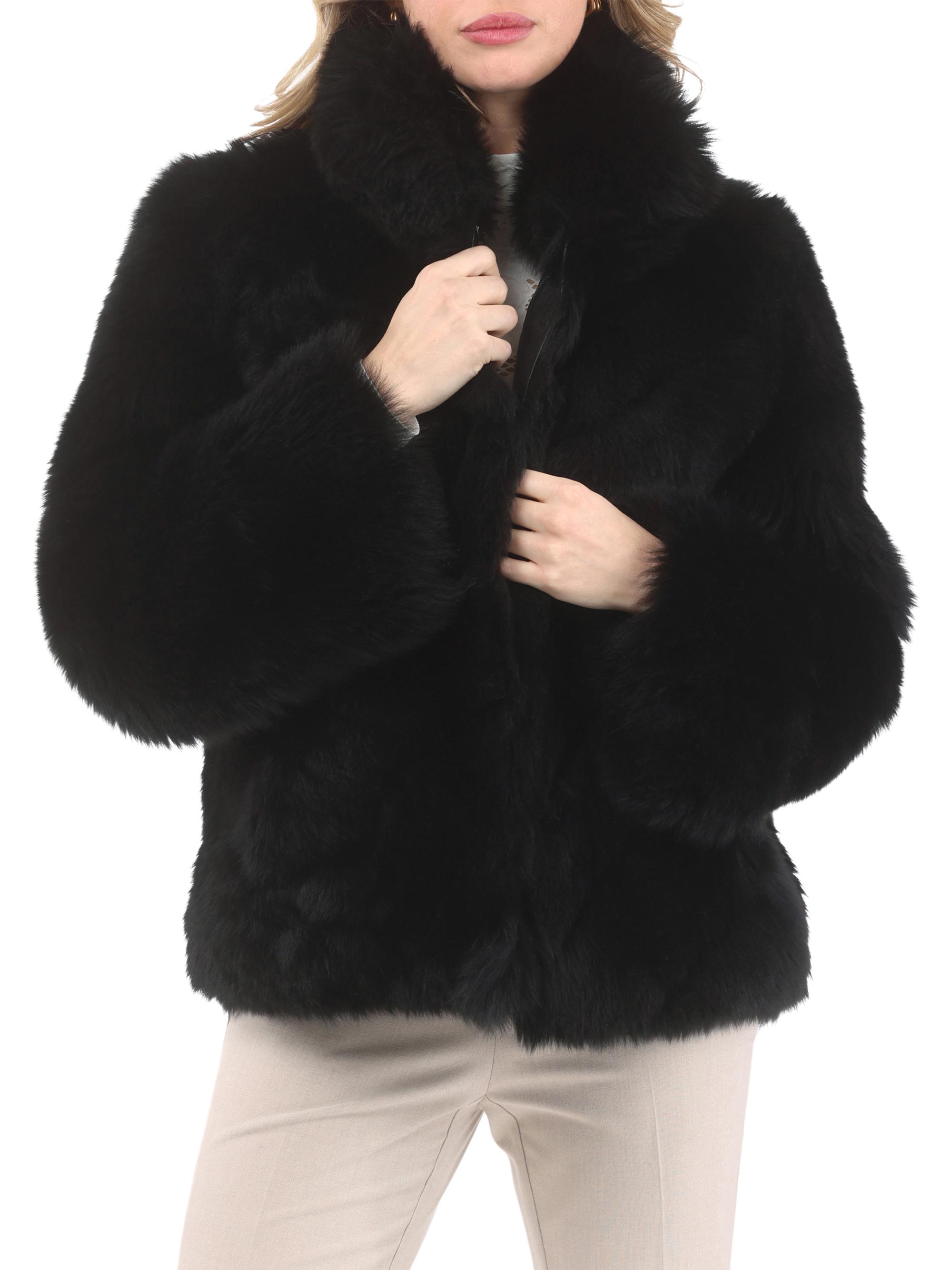 Gorski Reversible Merinillo Shearling Lamb Chevron Jacket with