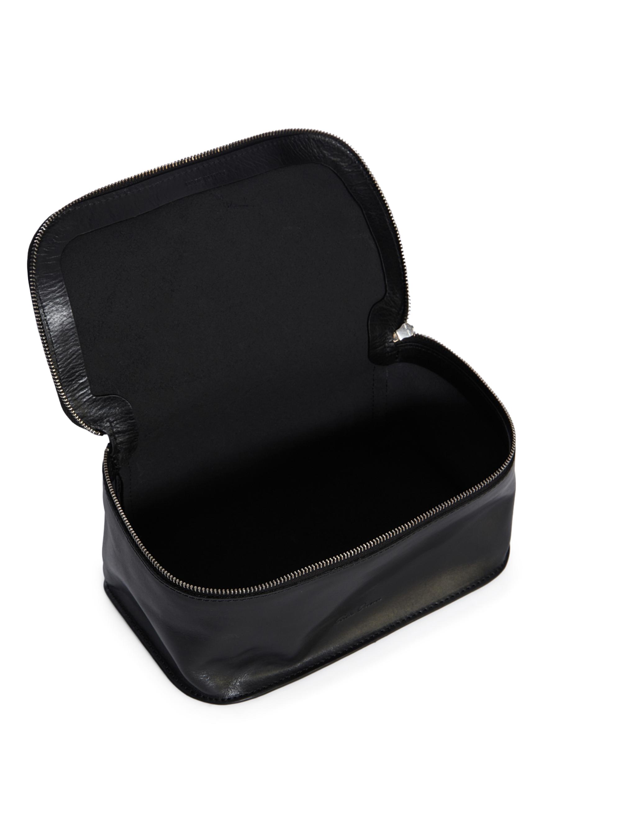 Rick Owens Medium Beauty Leather Travel Case | Saks Fifth Avenue