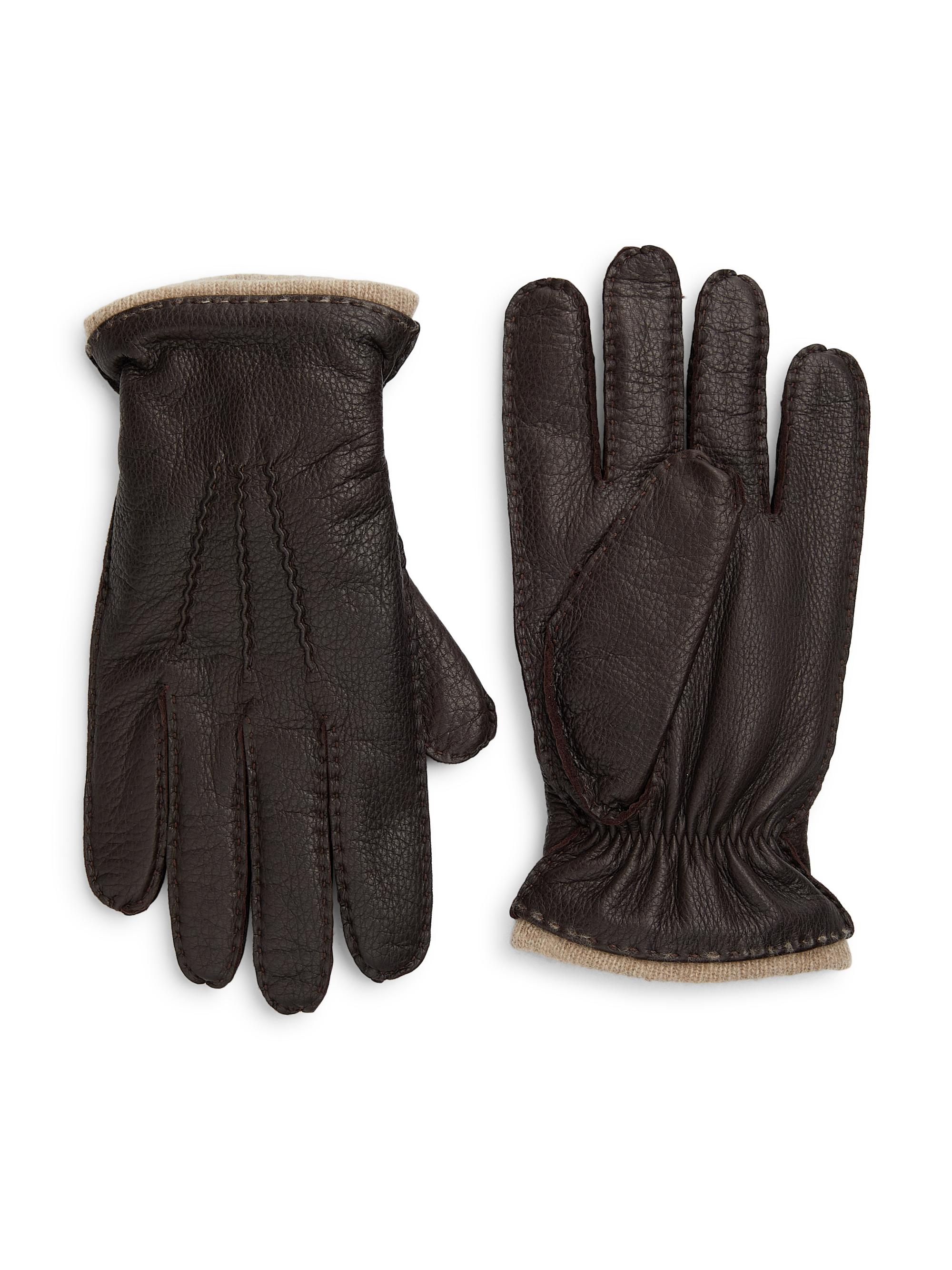 小物 AURALEE cashmere knit leather gloves AURALEE】 Cashmere Knit