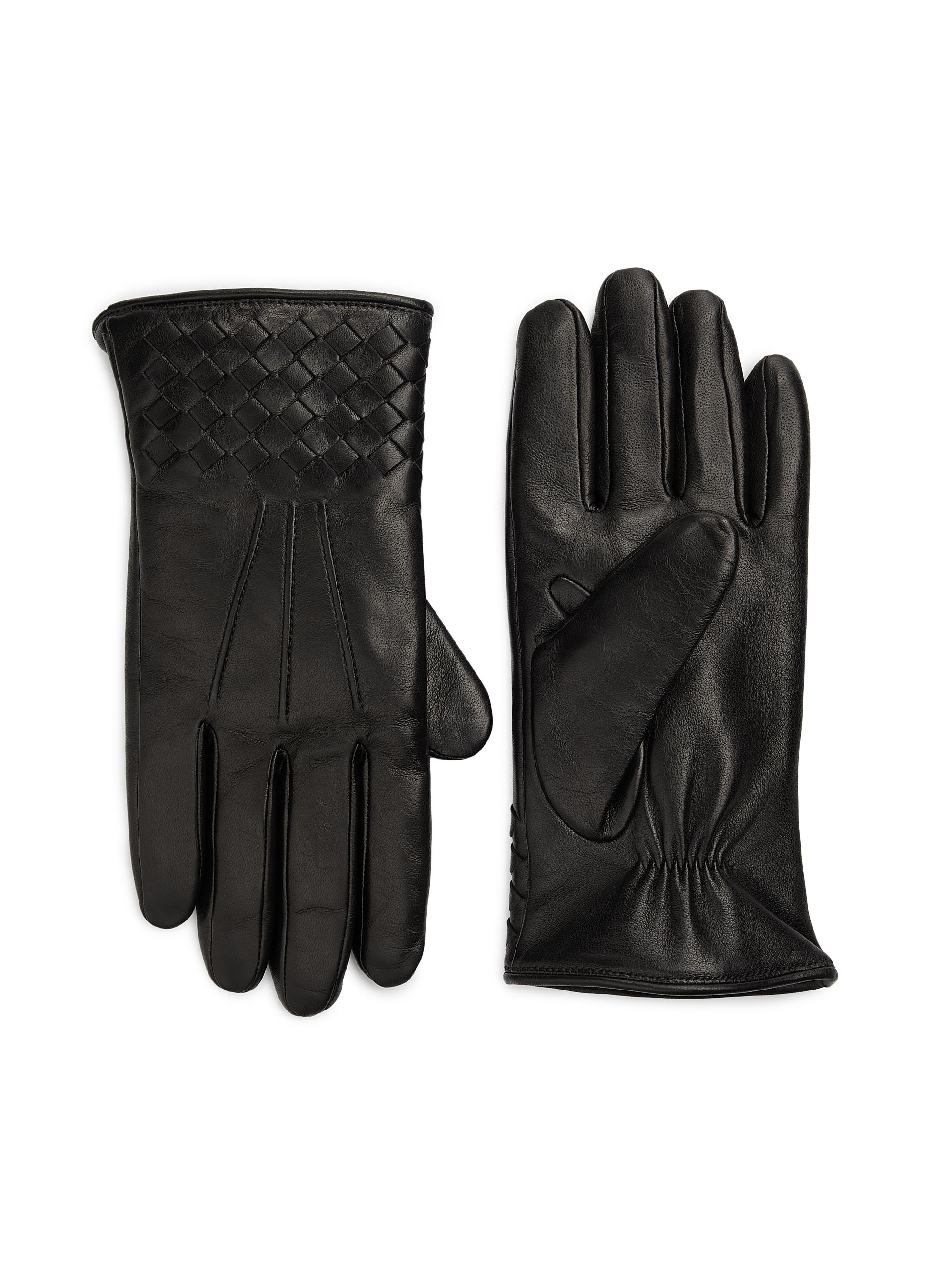 Cashmere-Lined Leather Gloves